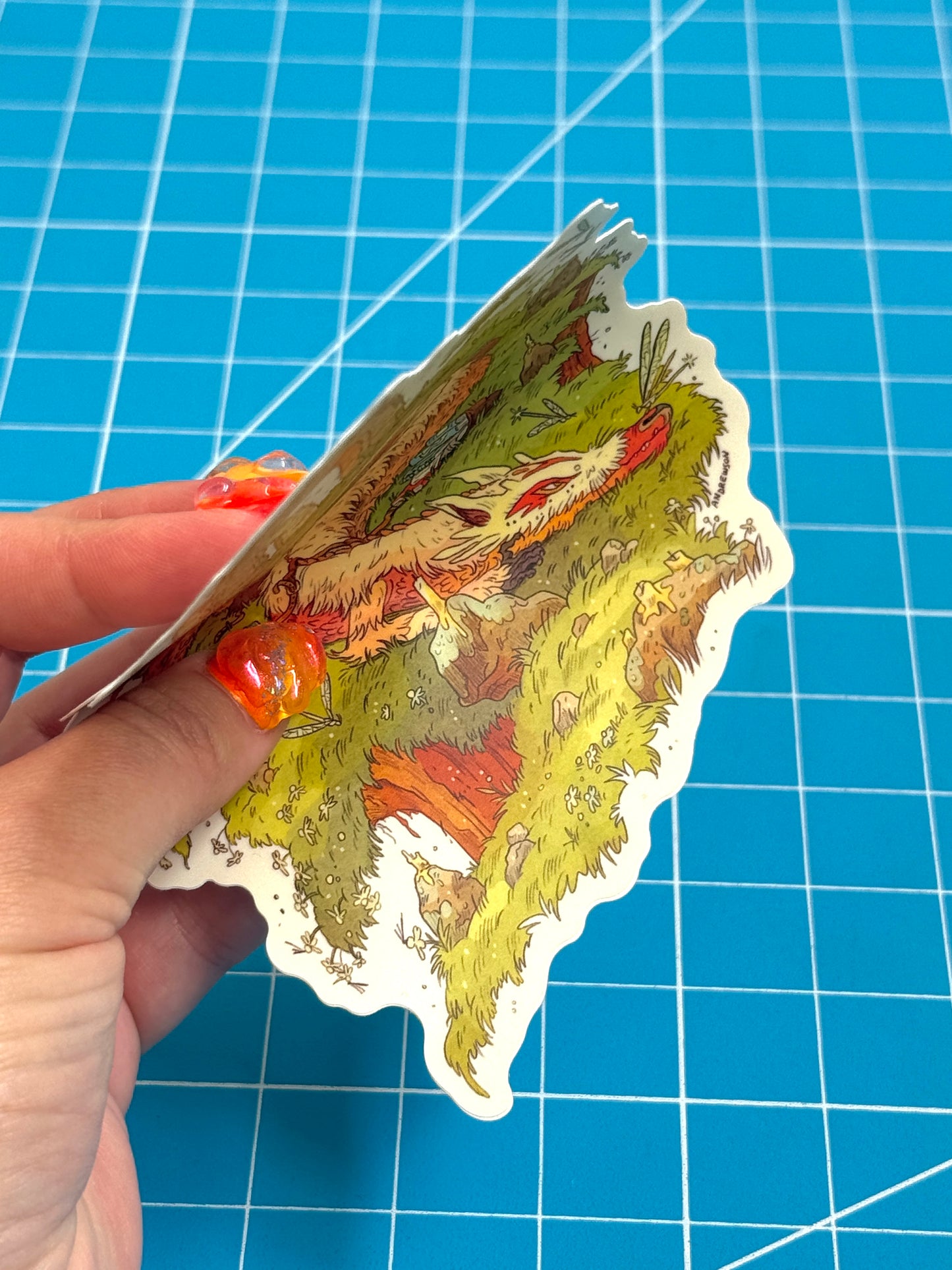 Book Dragon Sticker