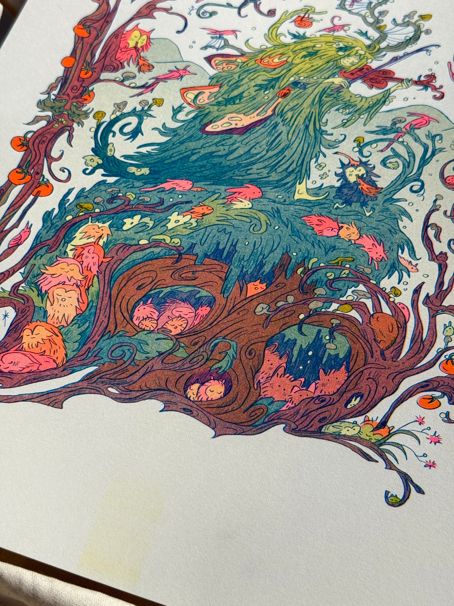 Grandfather Mountain Large Riso Print / Woodfolk Collection