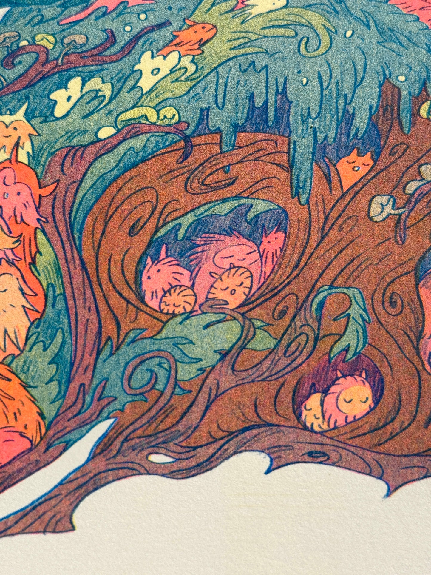 Grandfather Mountain Large Riso Print / Woodfolk Collection