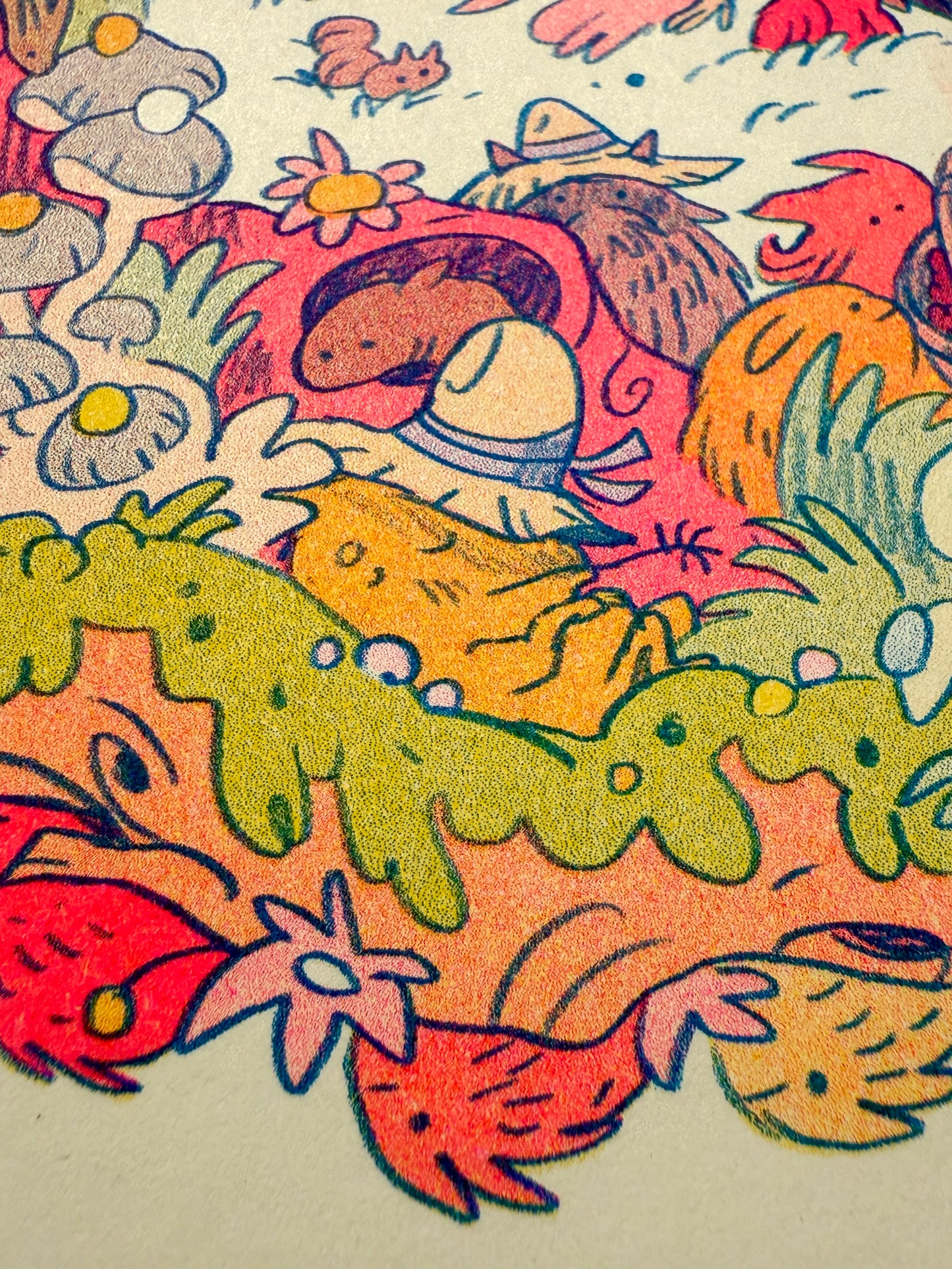 Mamu’s World of Wood Demons and Creek Creatures ~ Riso Print