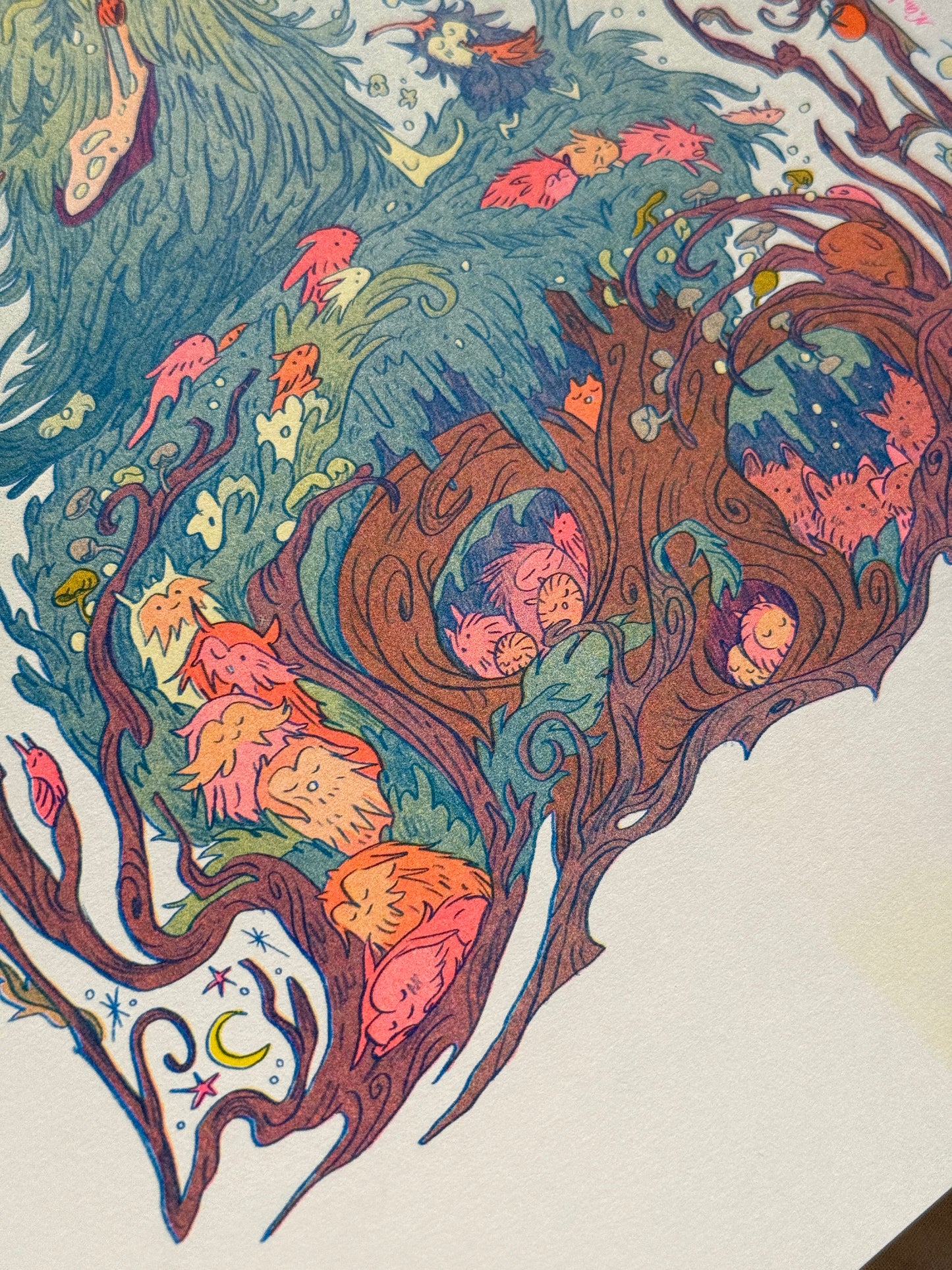 Grandfather Mountain Large Riso Print / Woodfolk Collection