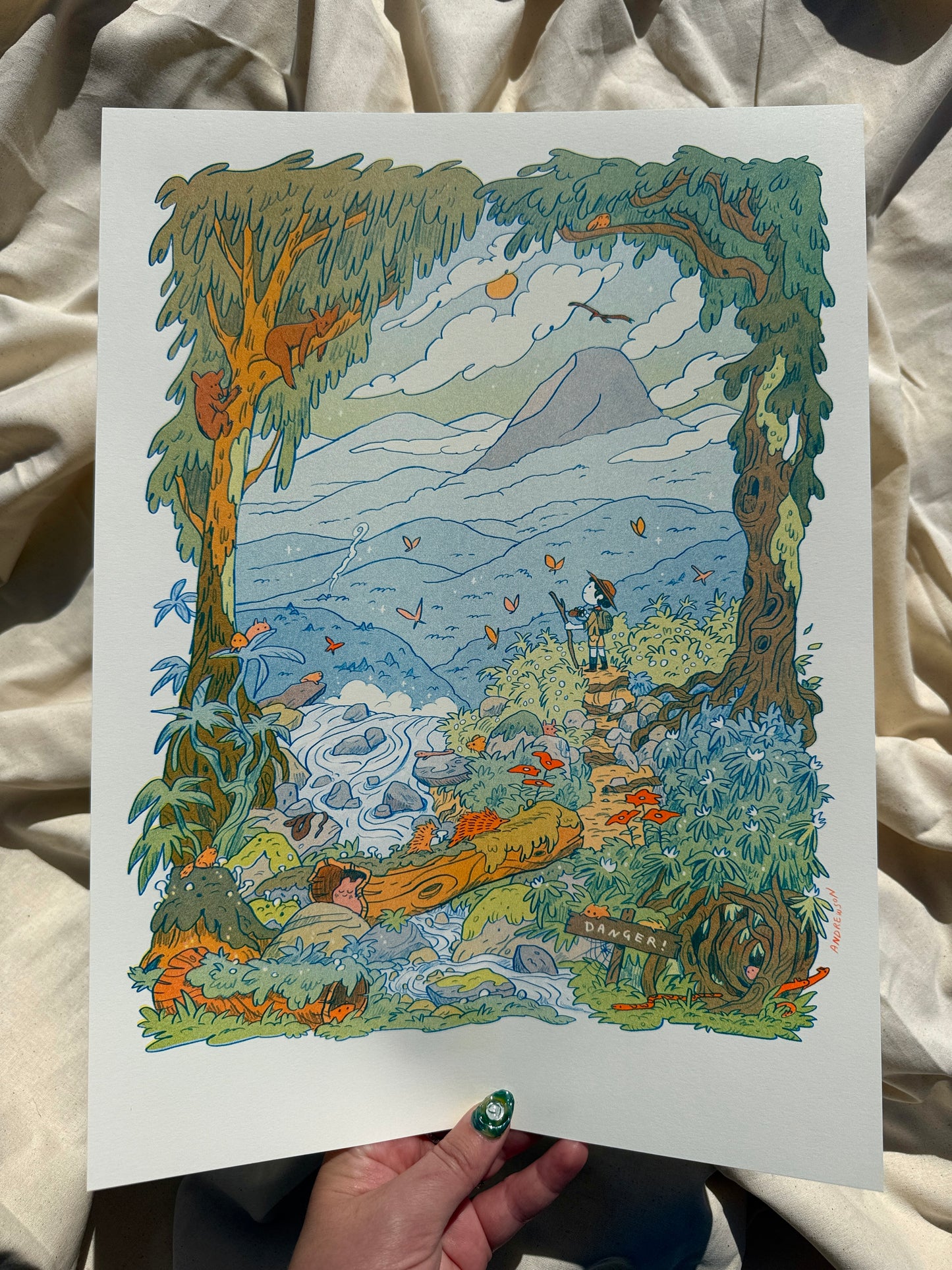 Mountain Dreams Large Riso Print