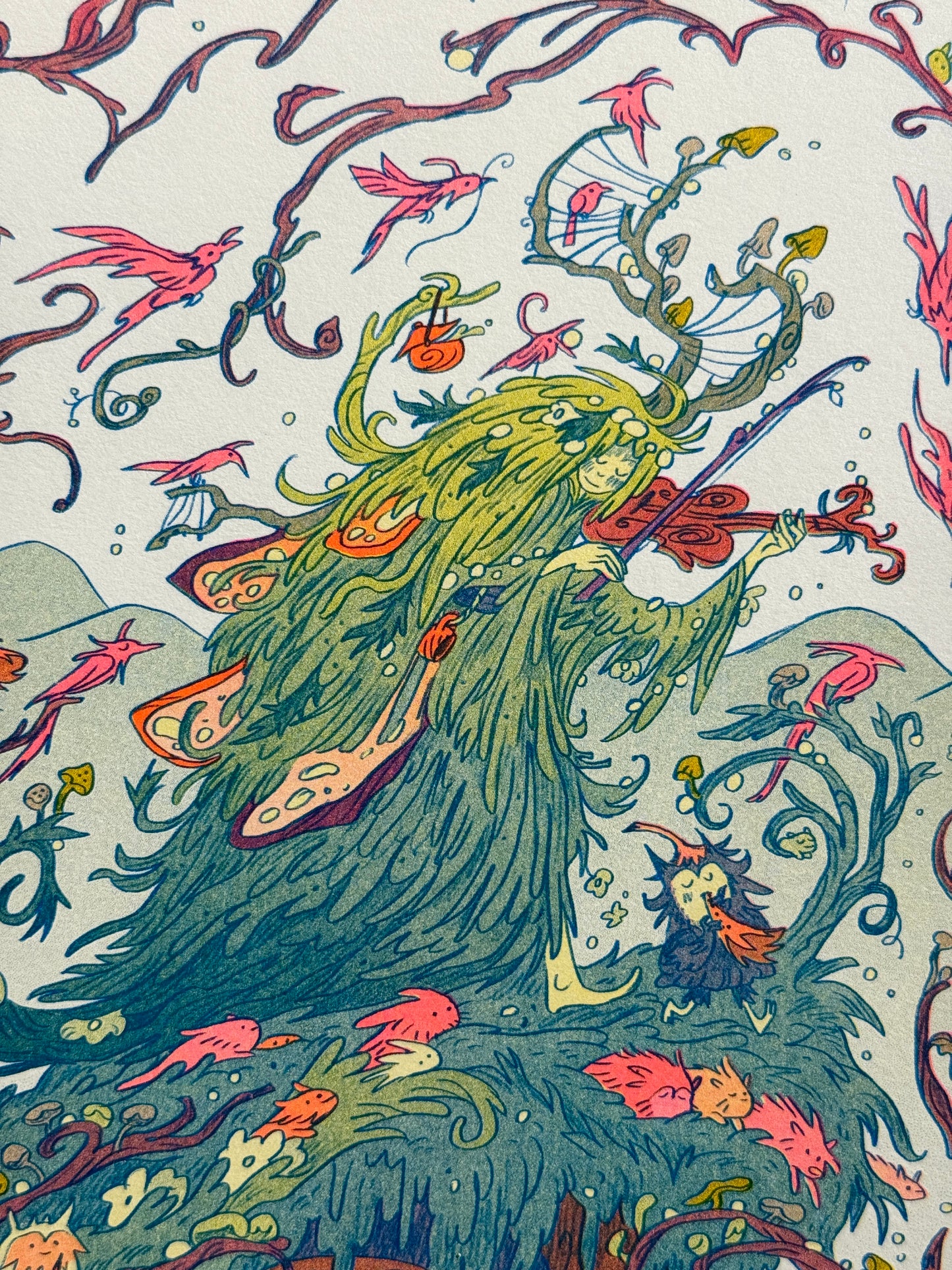 Grandfather Mountain Large Riso Print / Woodfolk Collection