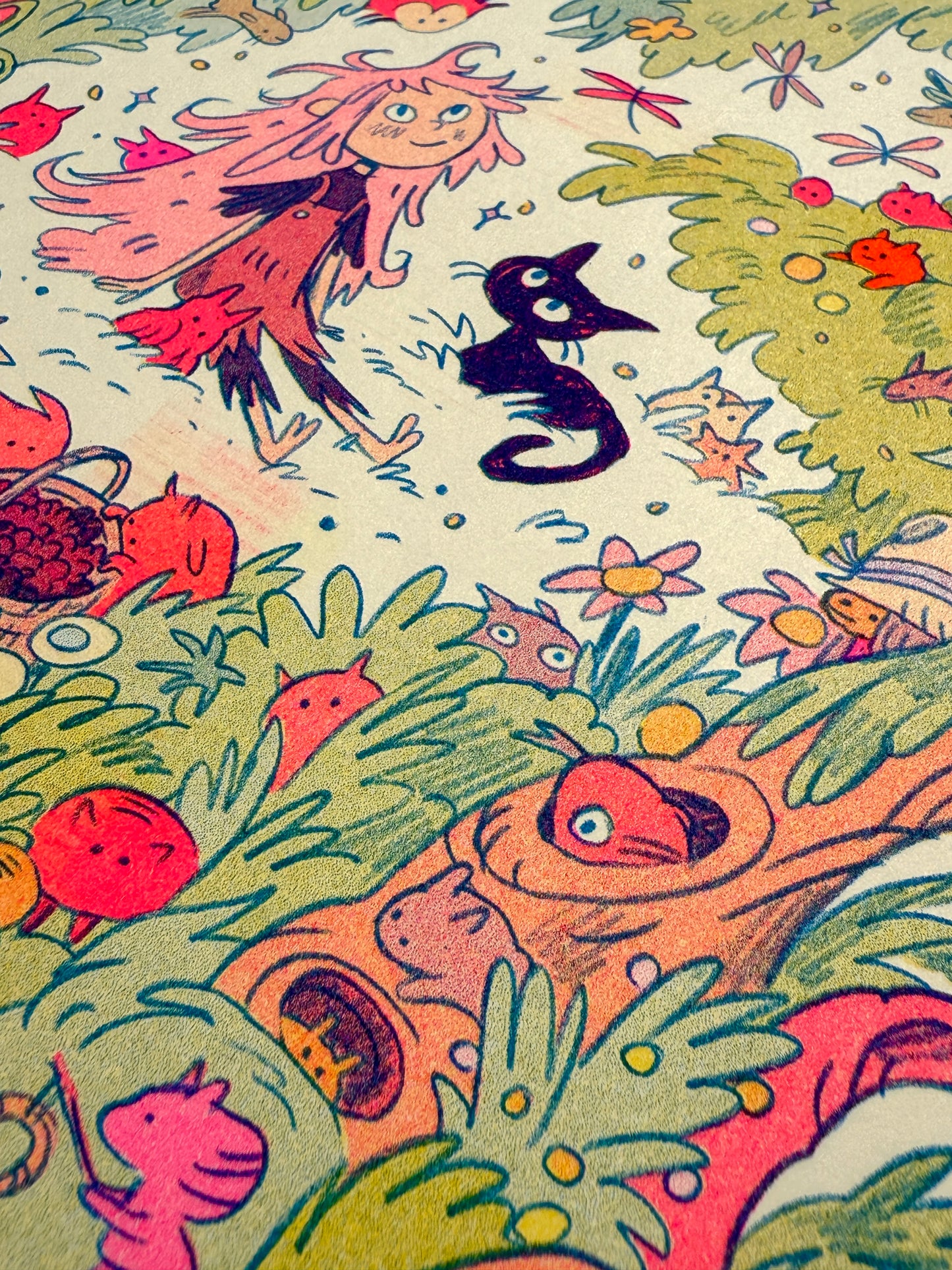 Mamu’s World of Wood Demons and Creek Creatures ~ Riso Print