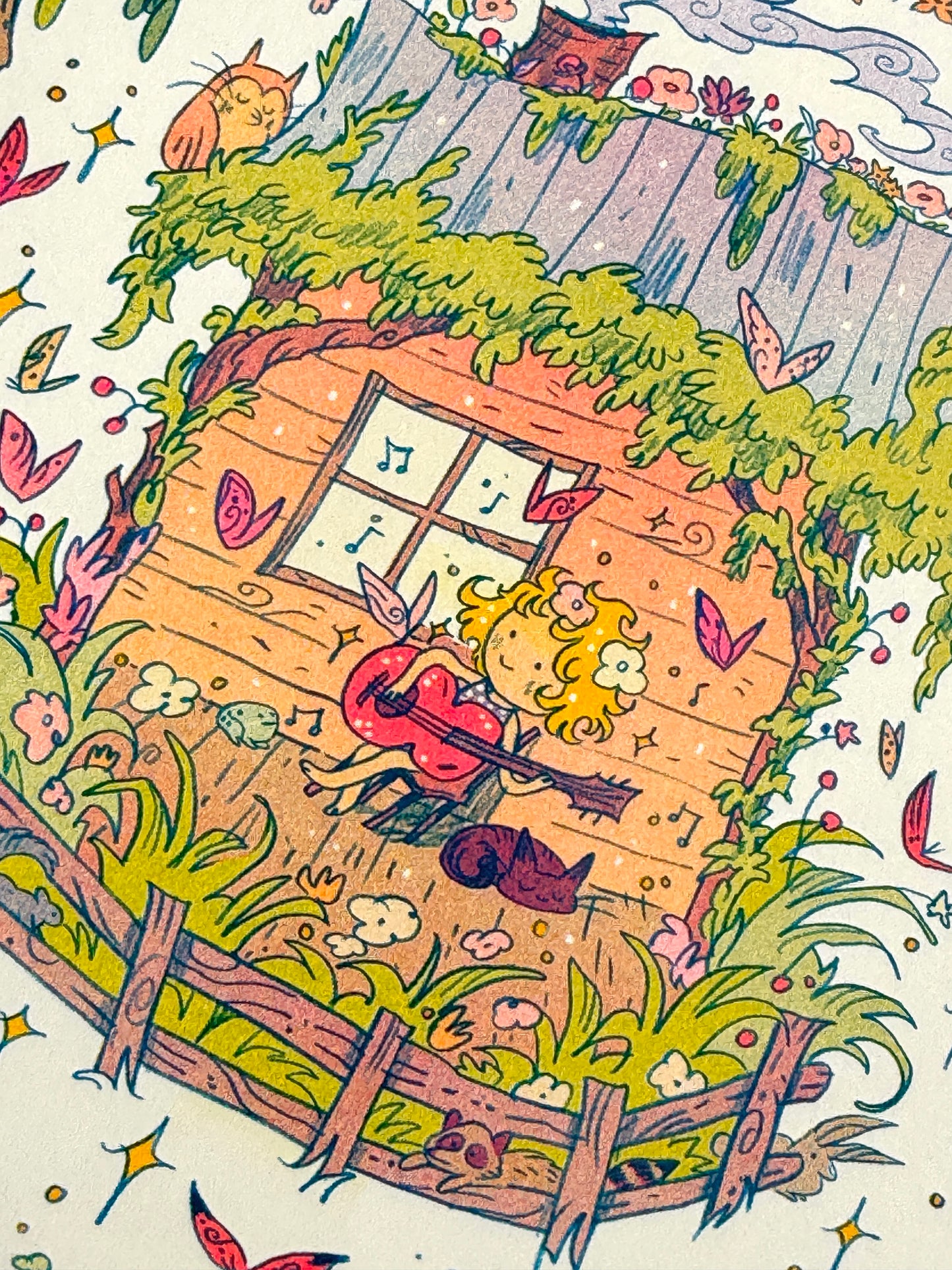 My Tennessee Mountain Home ~ Small Riso Print