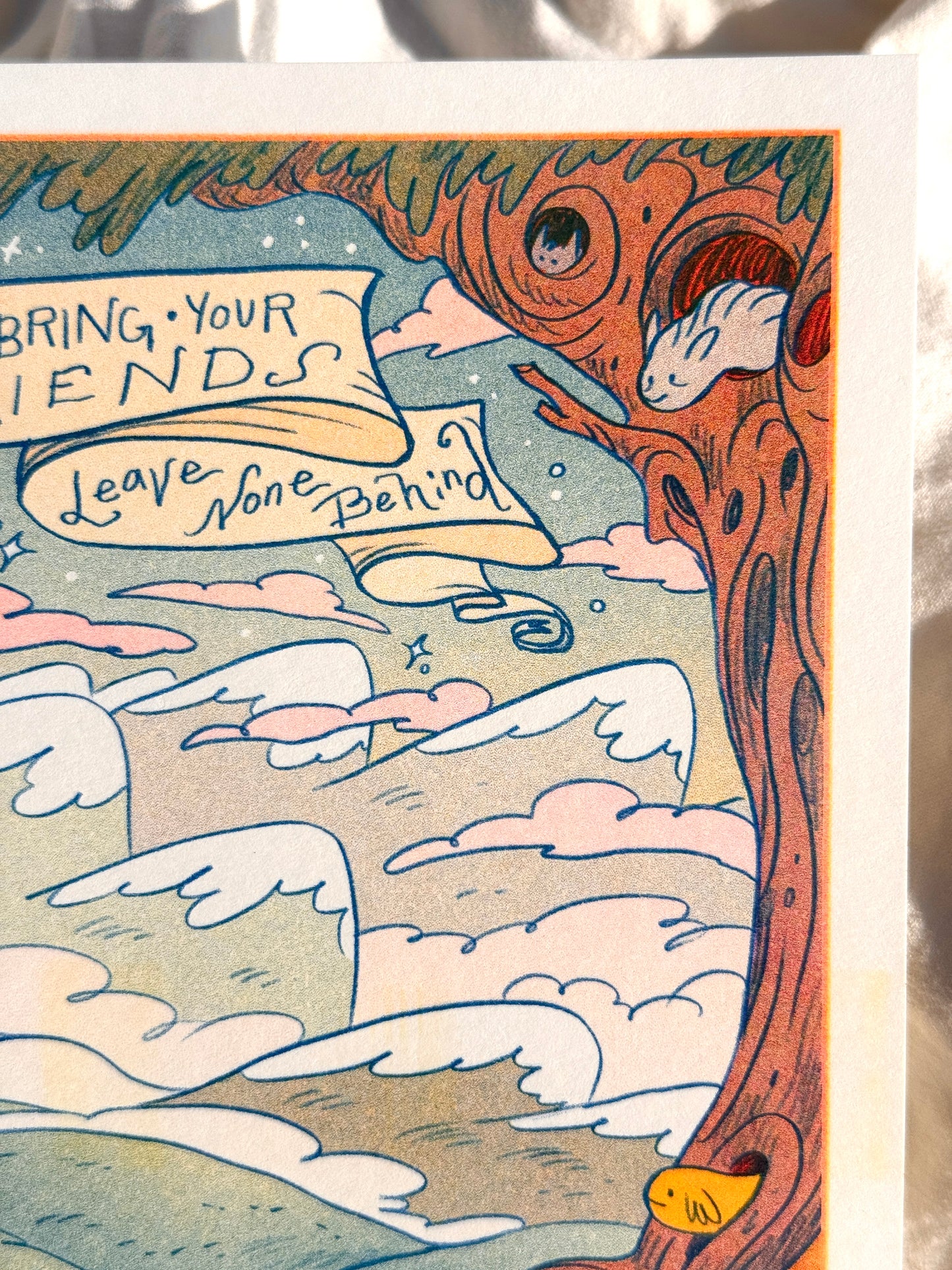 Go Together into the Unknown ~ Diploma Inspired Small Riso Print