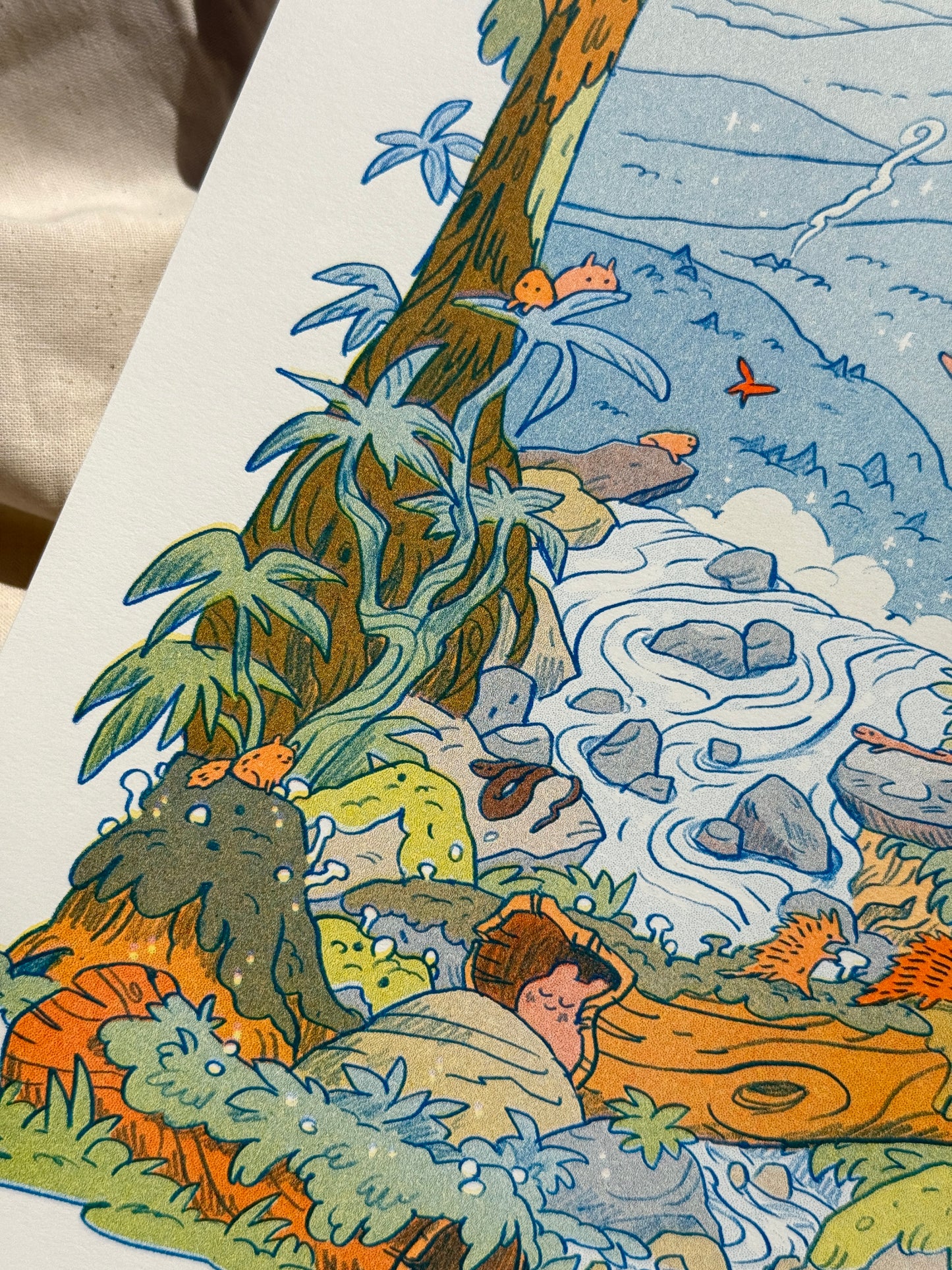 Mountain Dreams Large Riso Print