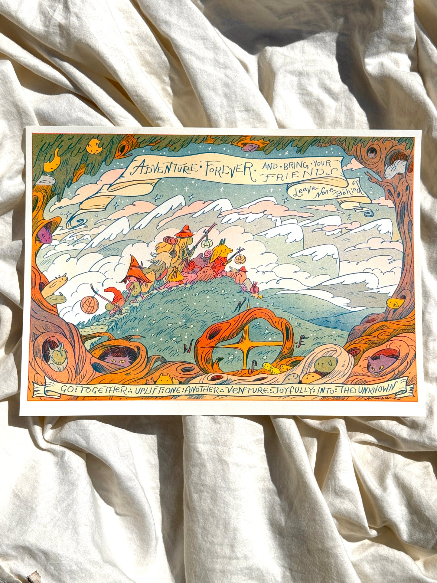 Adventure Forever ~ Large Riso Print