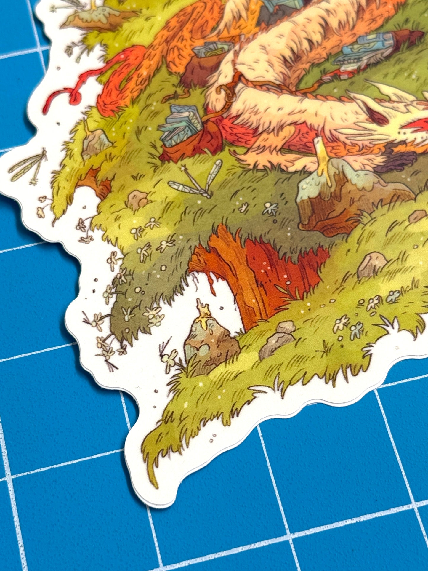Book Dragon Sticker