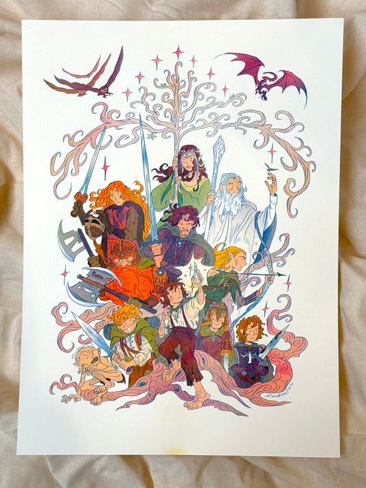 **Preorder! Return of the King, Lord of the Rings Small Riso Print.