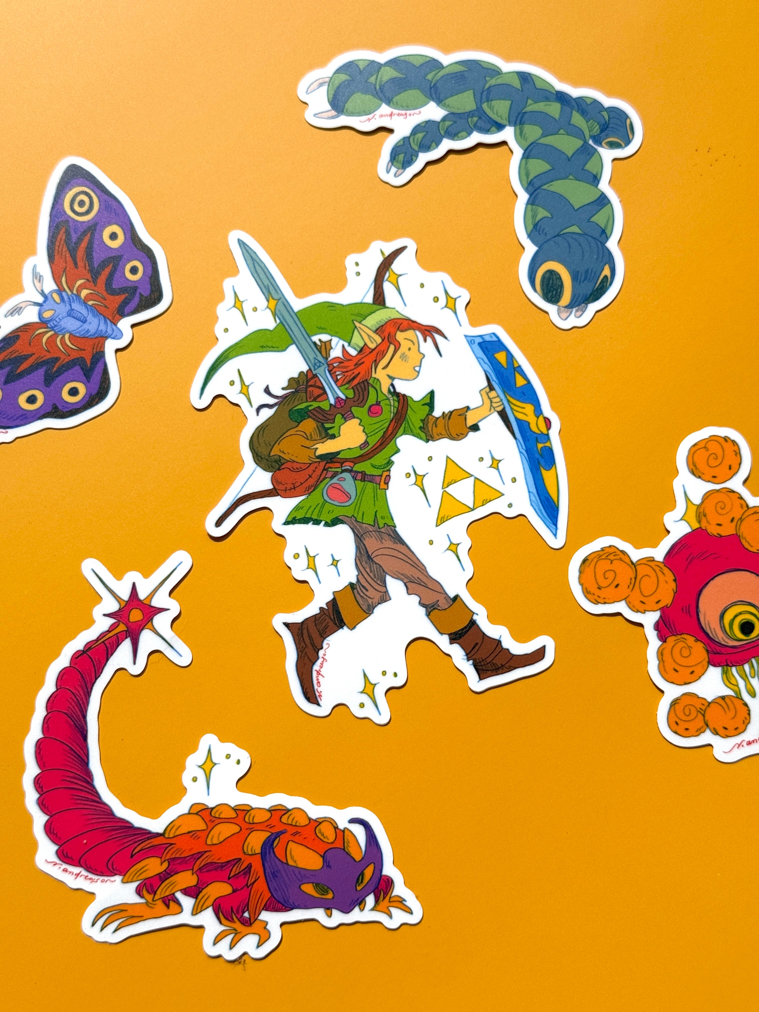 Zelda: A Link to the Past Sticker Set of 5 stickers – natalie