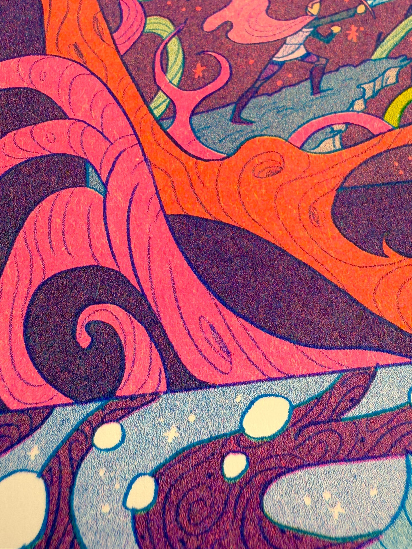 Fateful Prophecy ~ Sleeping Beauty Riso Print ~ Large Version