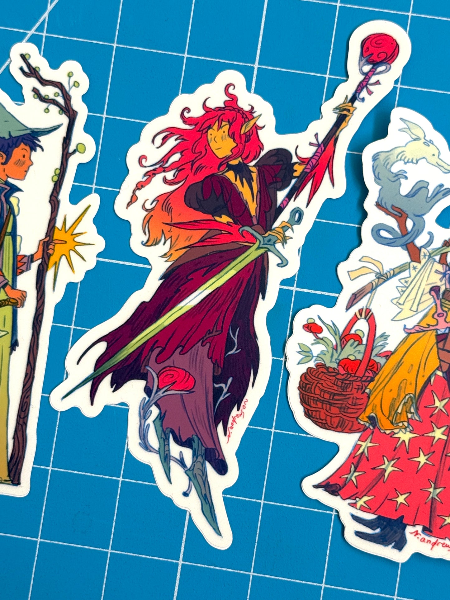 All Three Dragon Witch Stickers