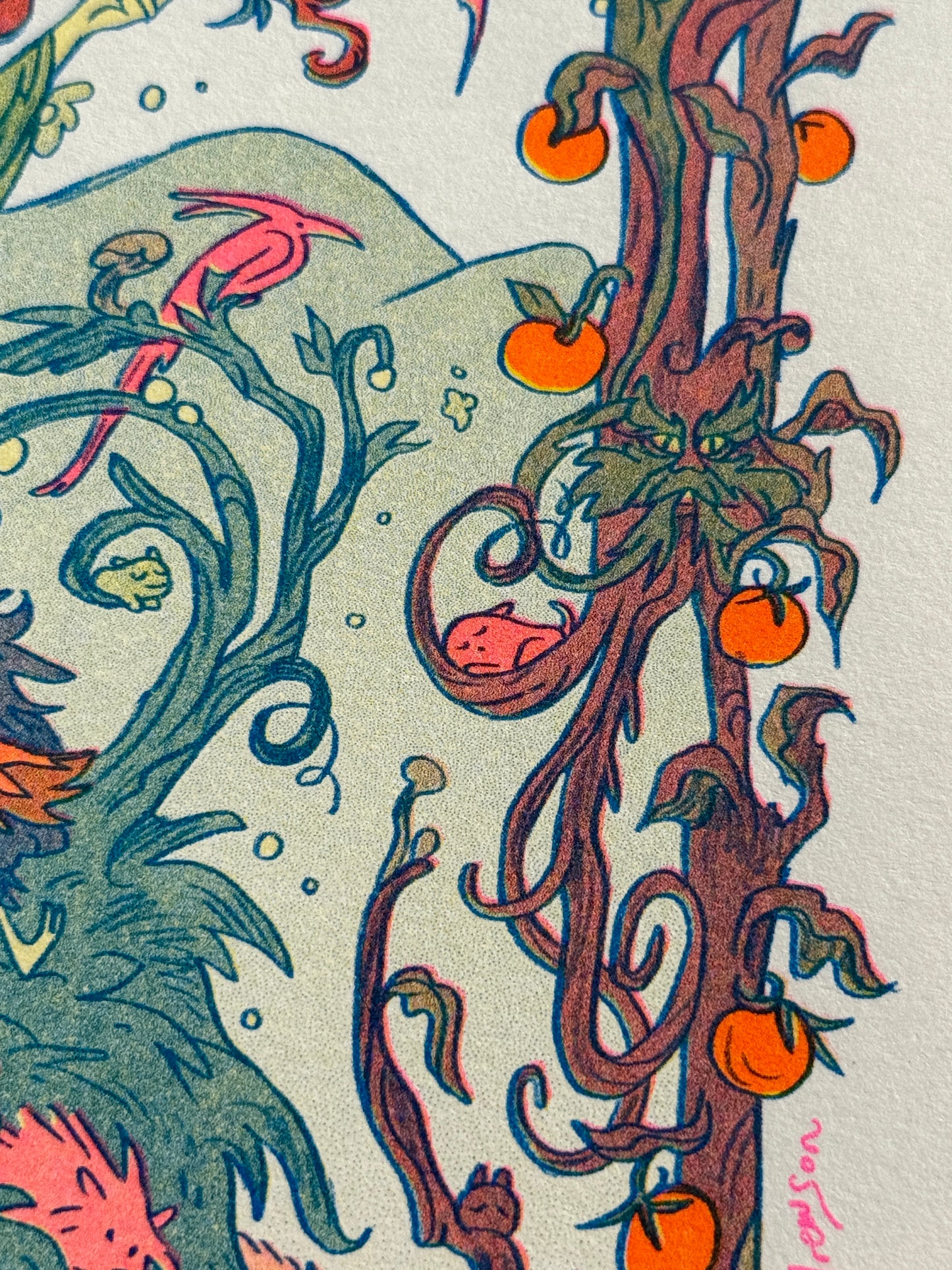 Grandfather Mountain Large Riso Print / Woodfolk Collection