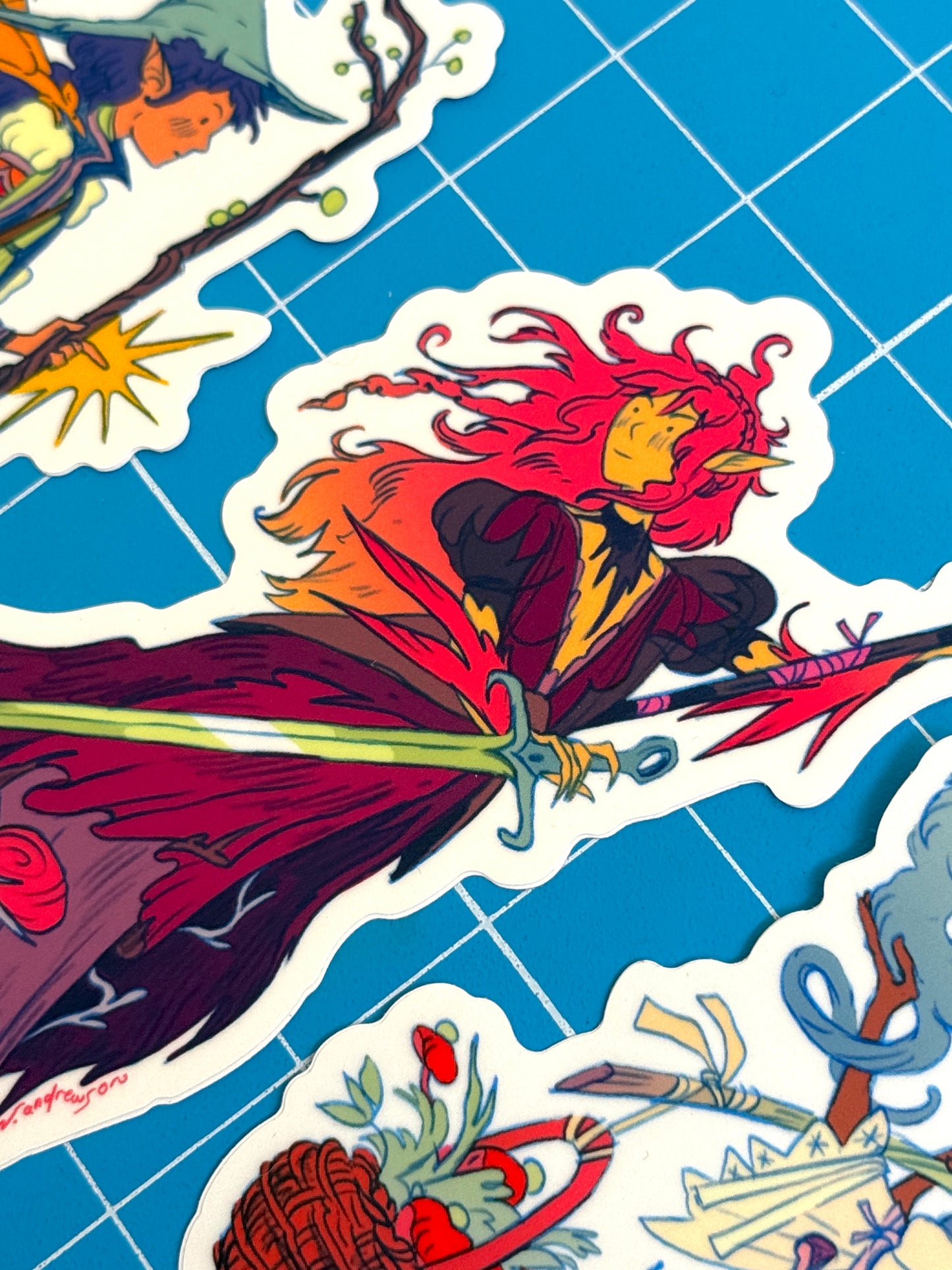 All Three Dragon Witch Stickers