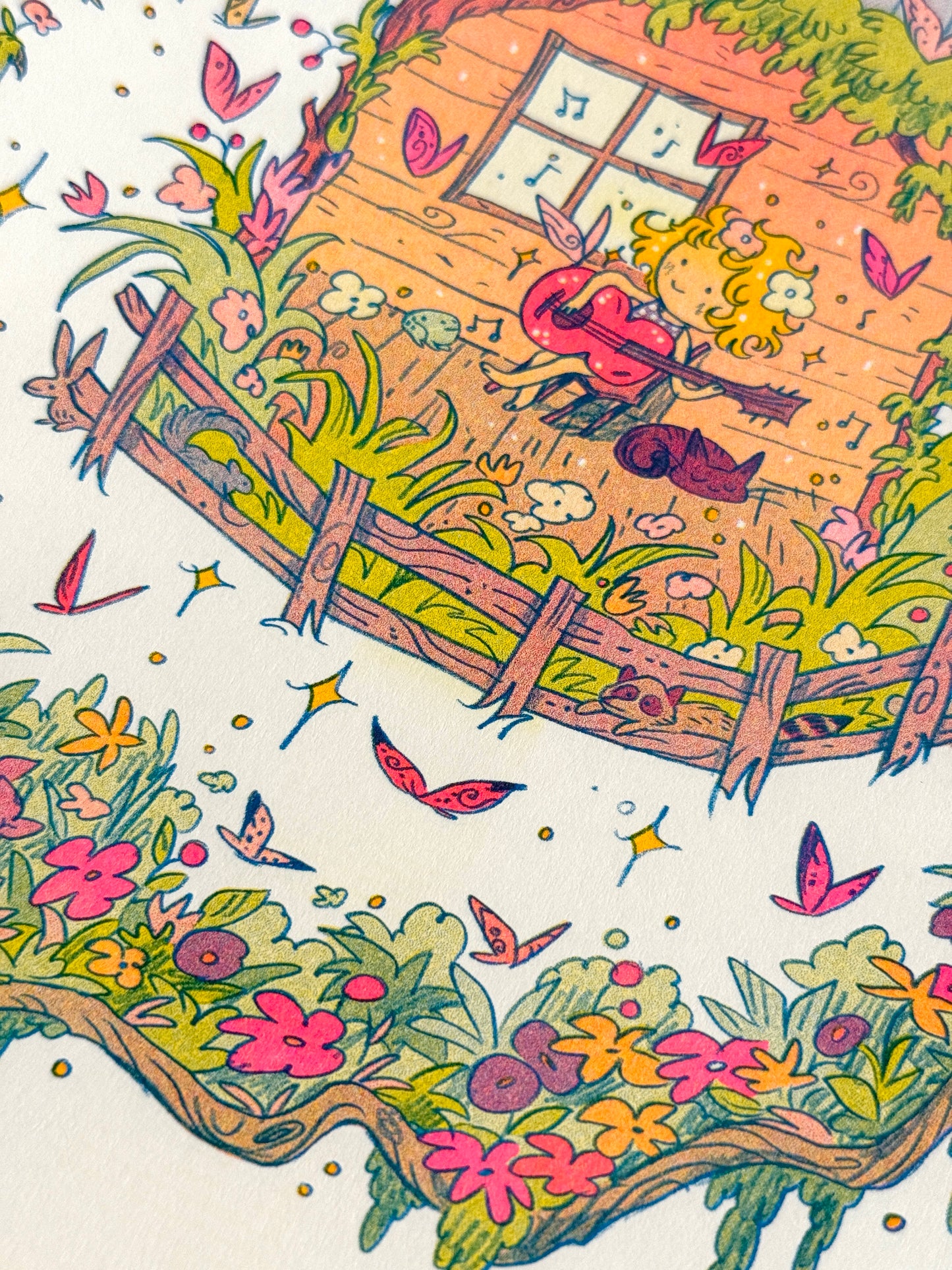My Tennessee Mountain Home ~ Small Riso Print