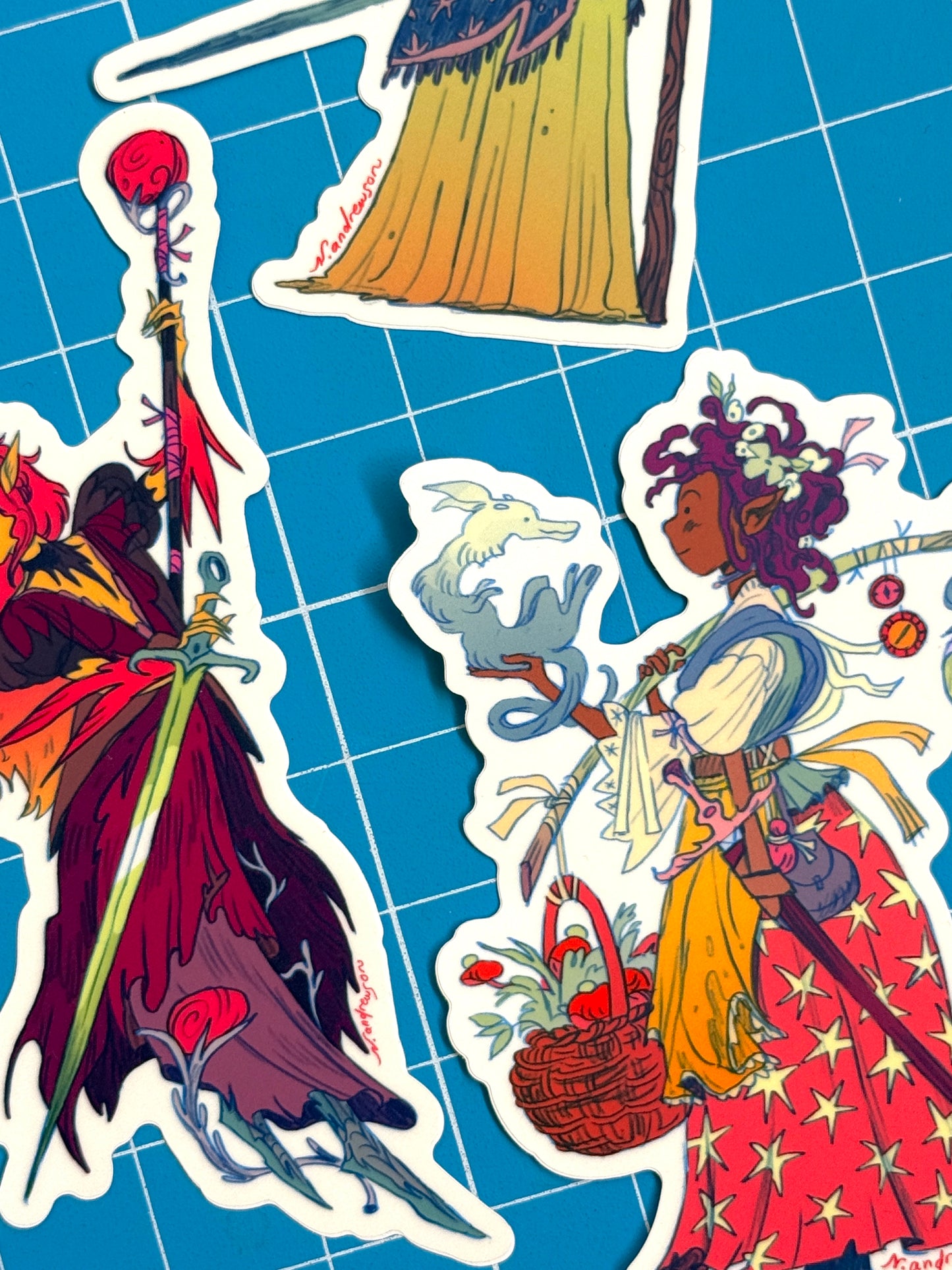 All Three Dragon Witch Stickers