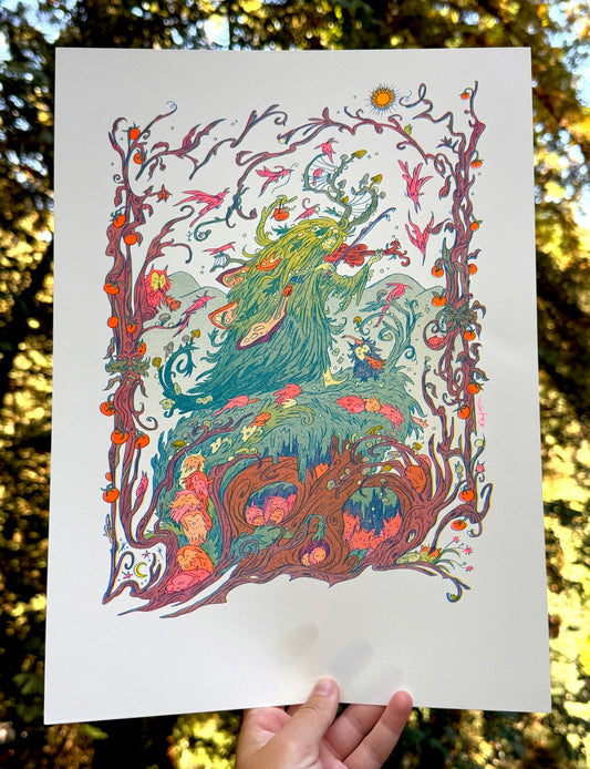 Grandfather Mountain Large Riso Print / Woodfolk Collection