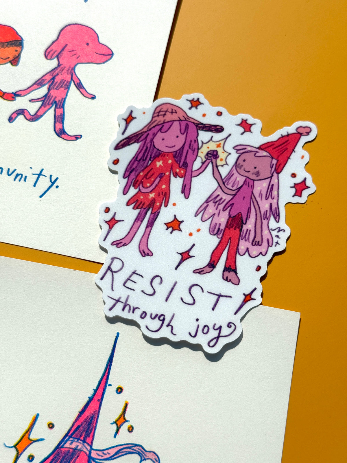Resist Through Joy sticker