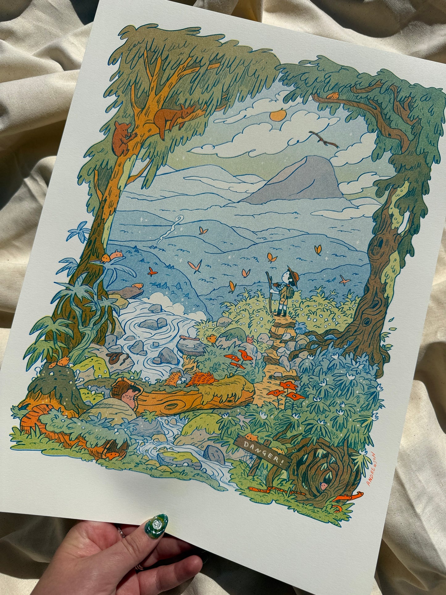 Mountain Dreams Large Riso Print