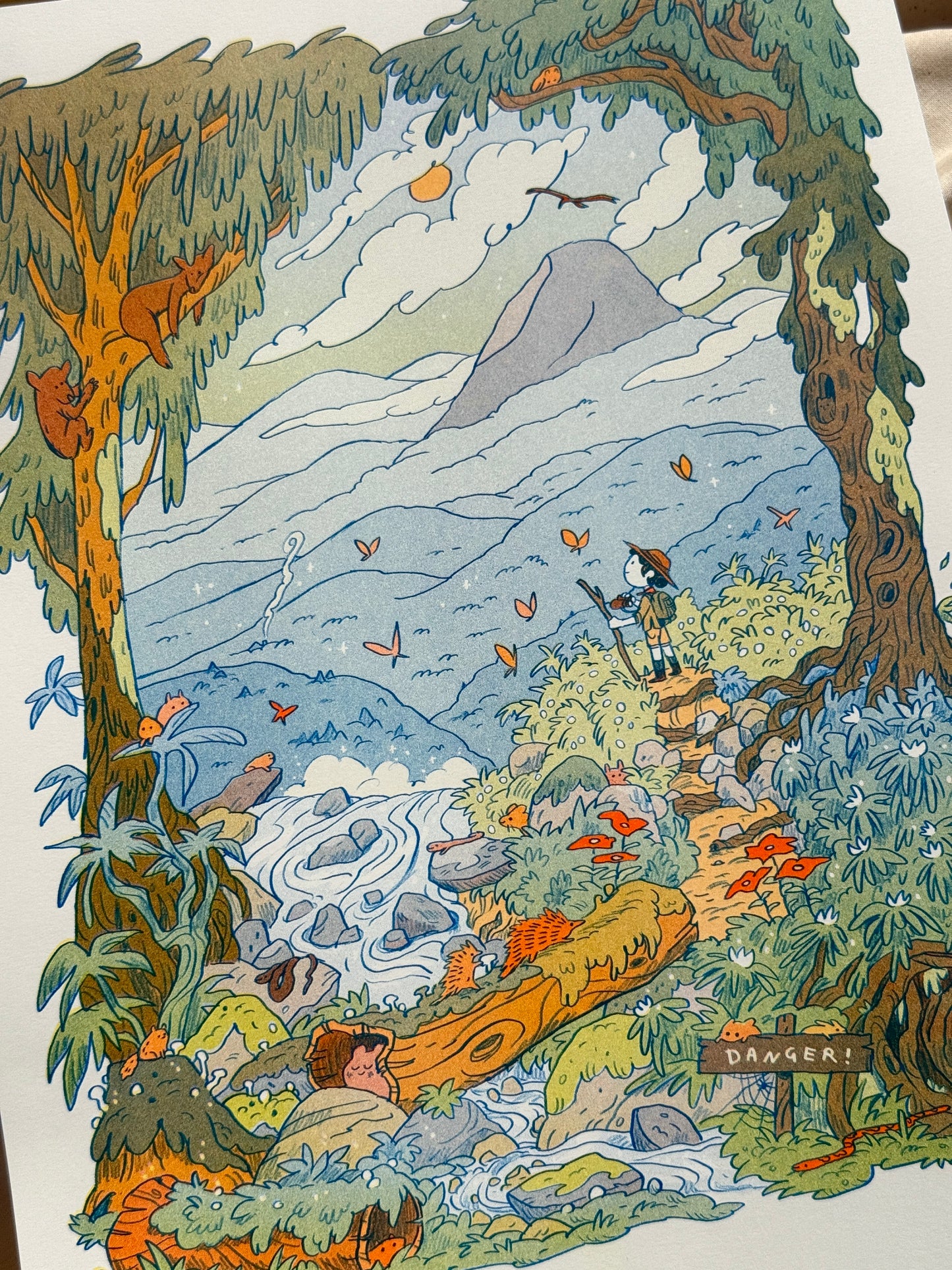 Mountain Dreams Large Riso Print