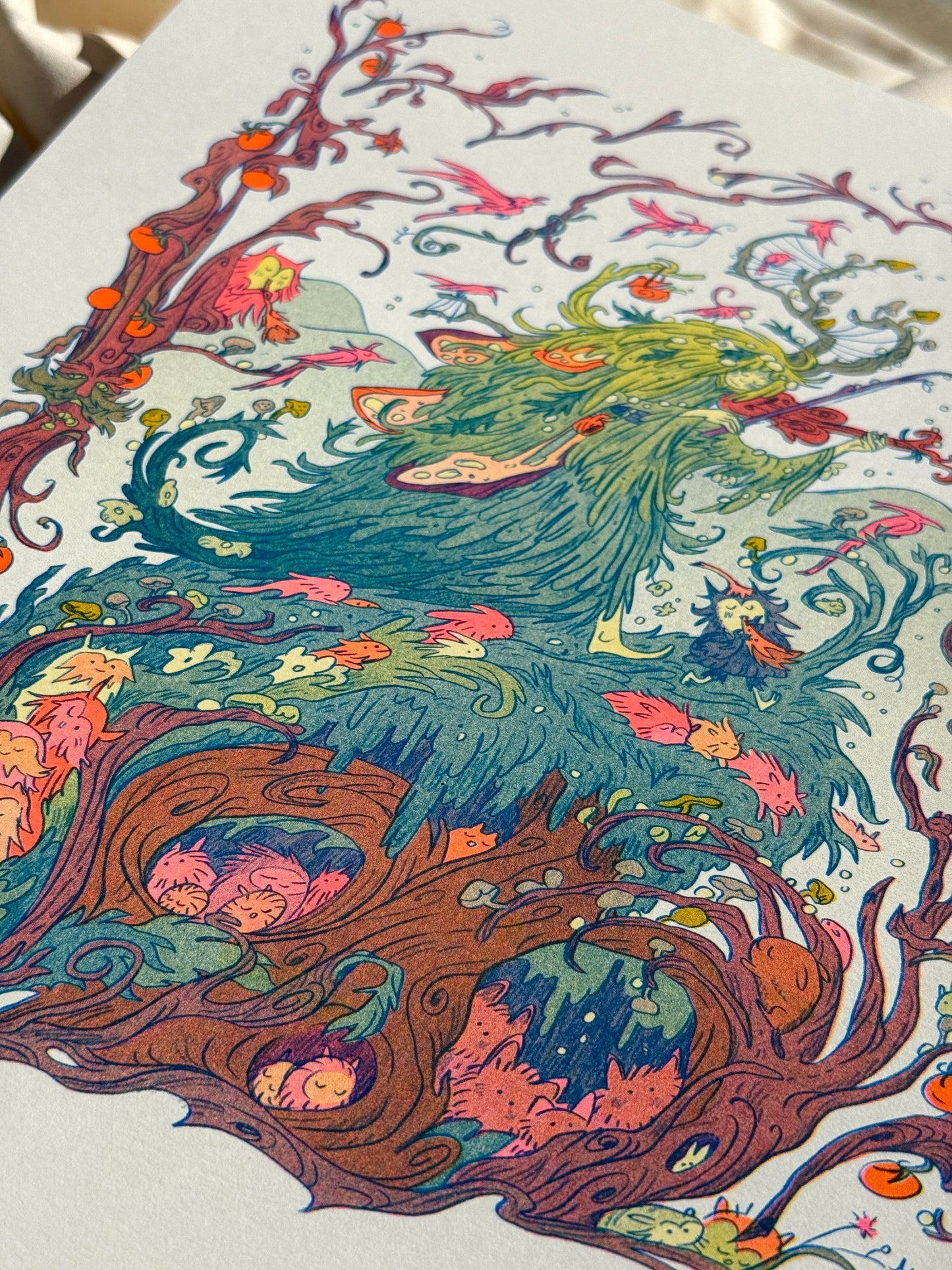 Grandfather Mountain Large Riso Print / Woodfolk Collection