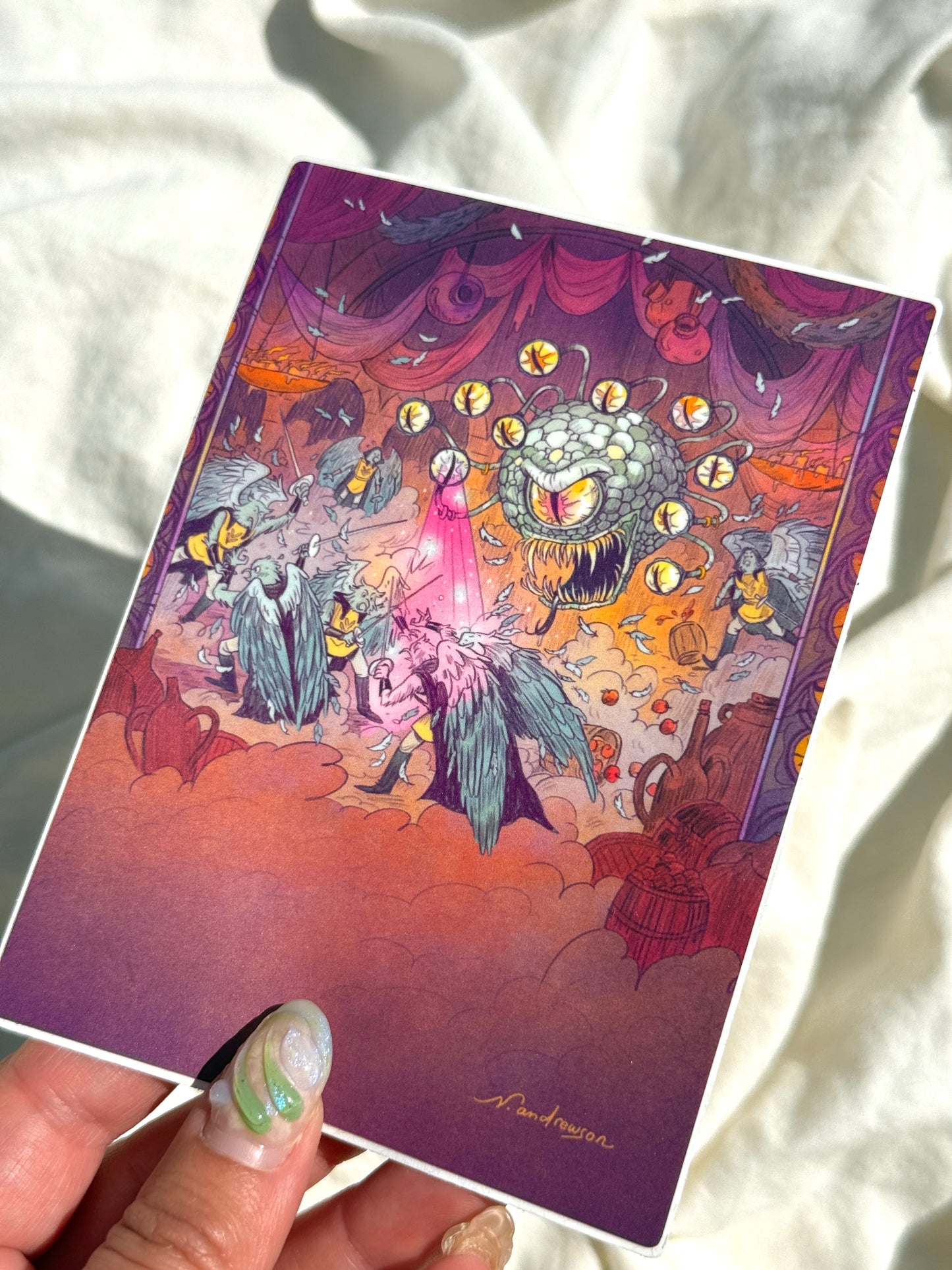 Beholder’s Charm Ray Large Sticker