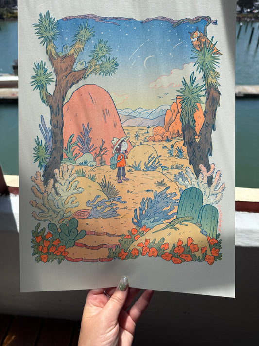 Desert Dreams Large Riso Print