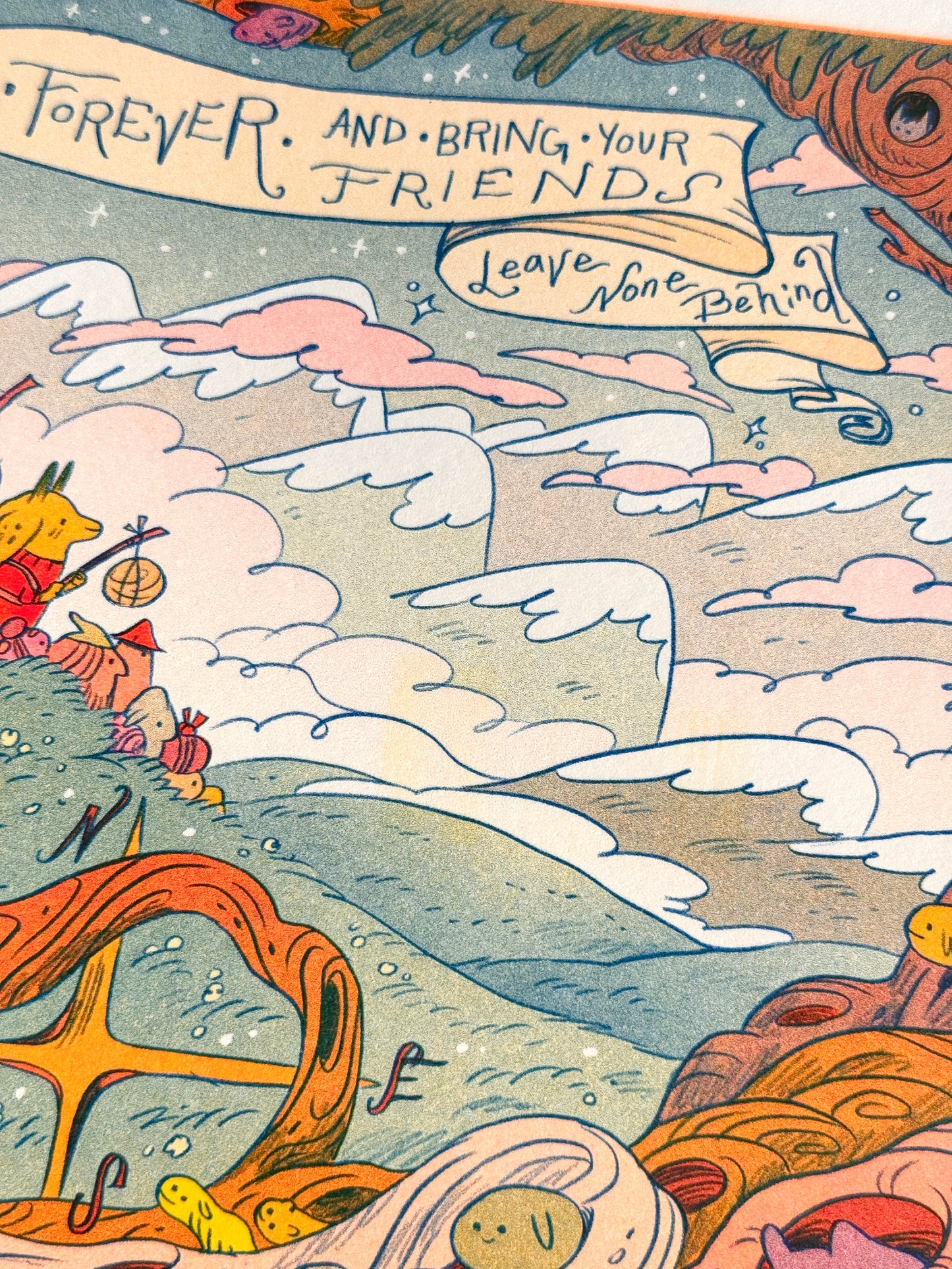 Go Together into the Unknown ~ Diploma Inspired Small Riso Print