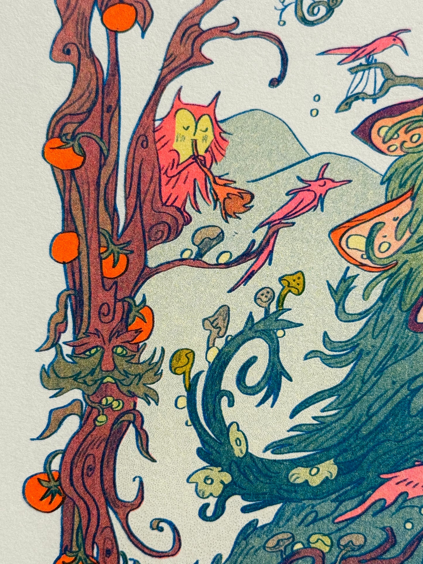 Grandfather Mountain Large Riso Print / Woodfolk Collection