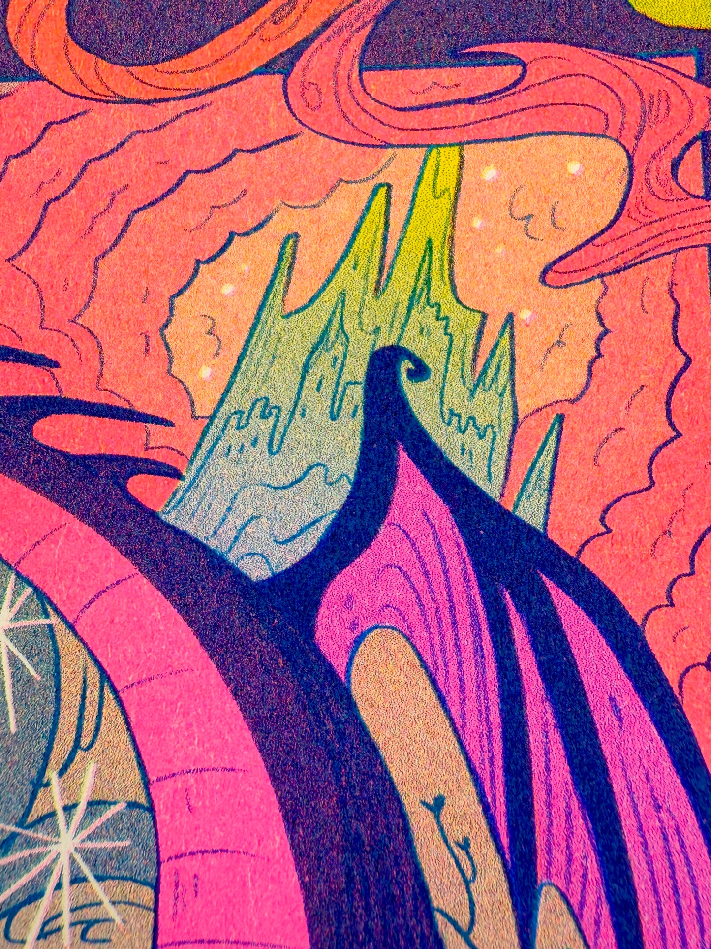 Fateful Prophecy ~ Sleeping Beauty Riso Print ~ Large Version