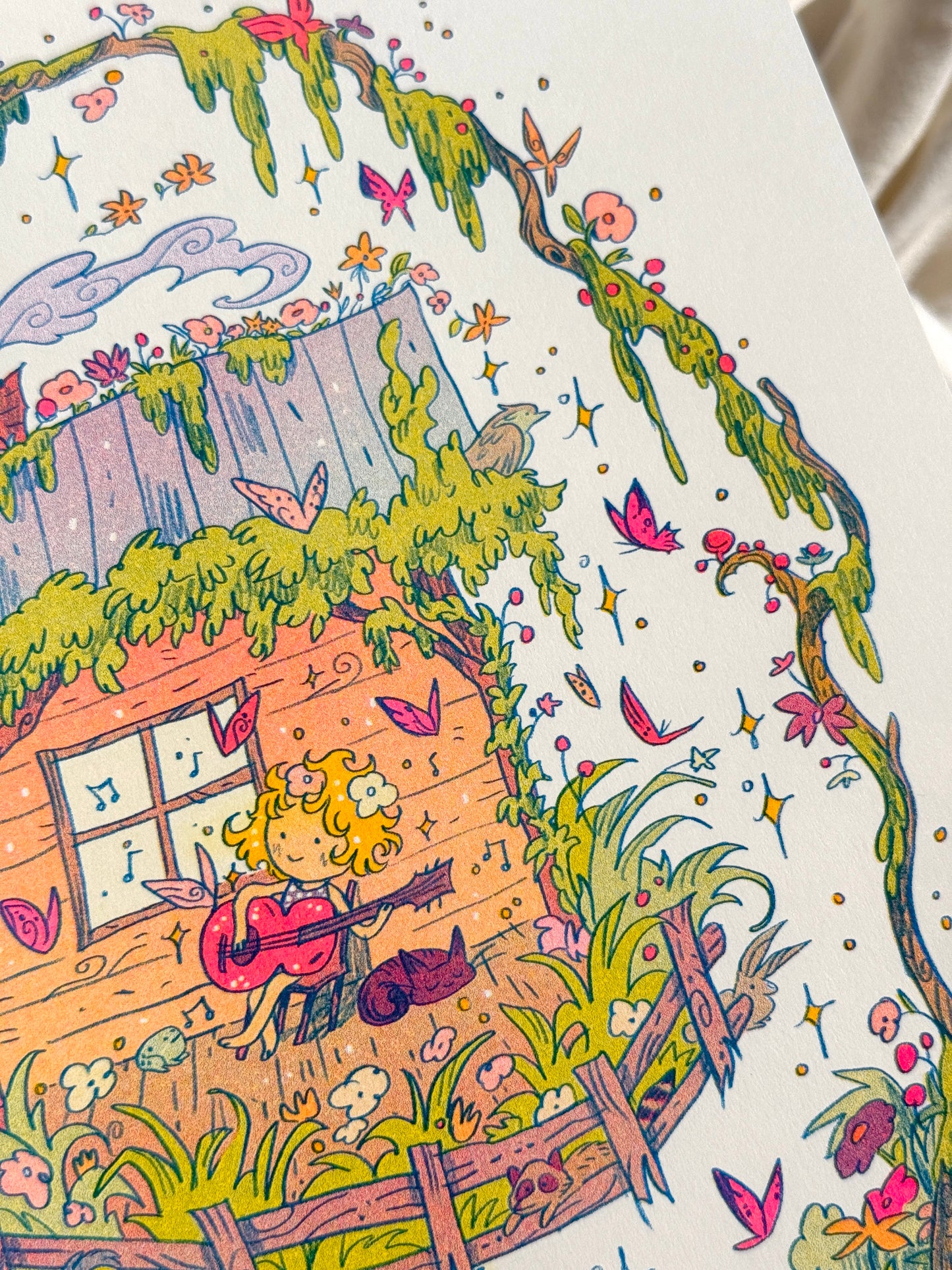 My Tennessee Mountain Home ~ Small Riso Print