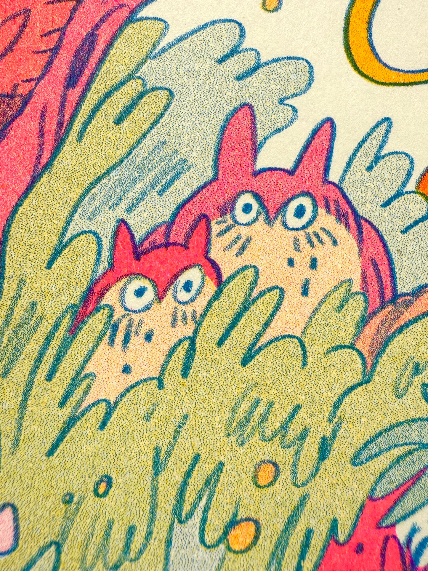 Mamu’s World of Wood Demons and Creek Creatures ~ Riso Print