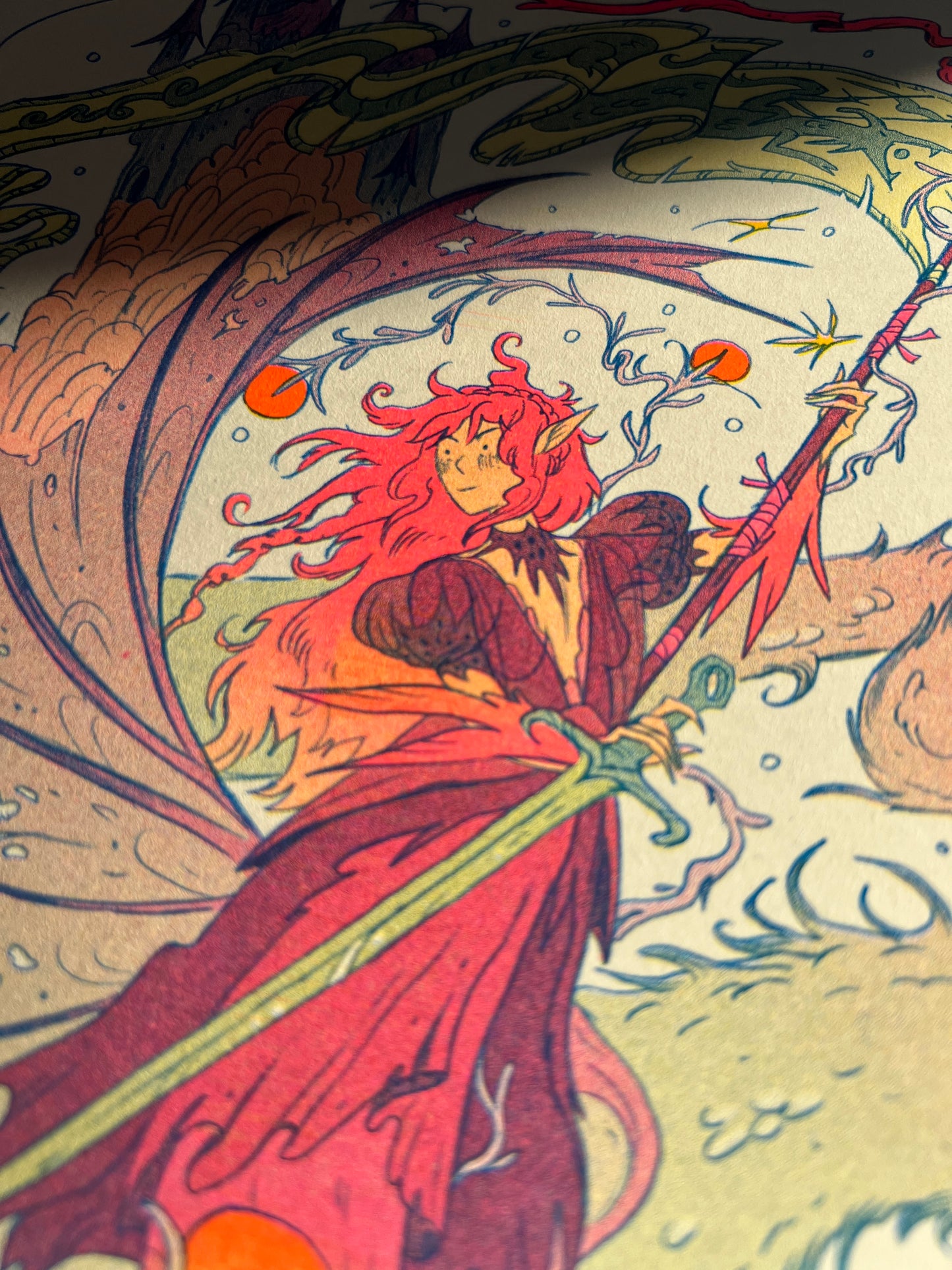 Dragon Warrior Riso Print