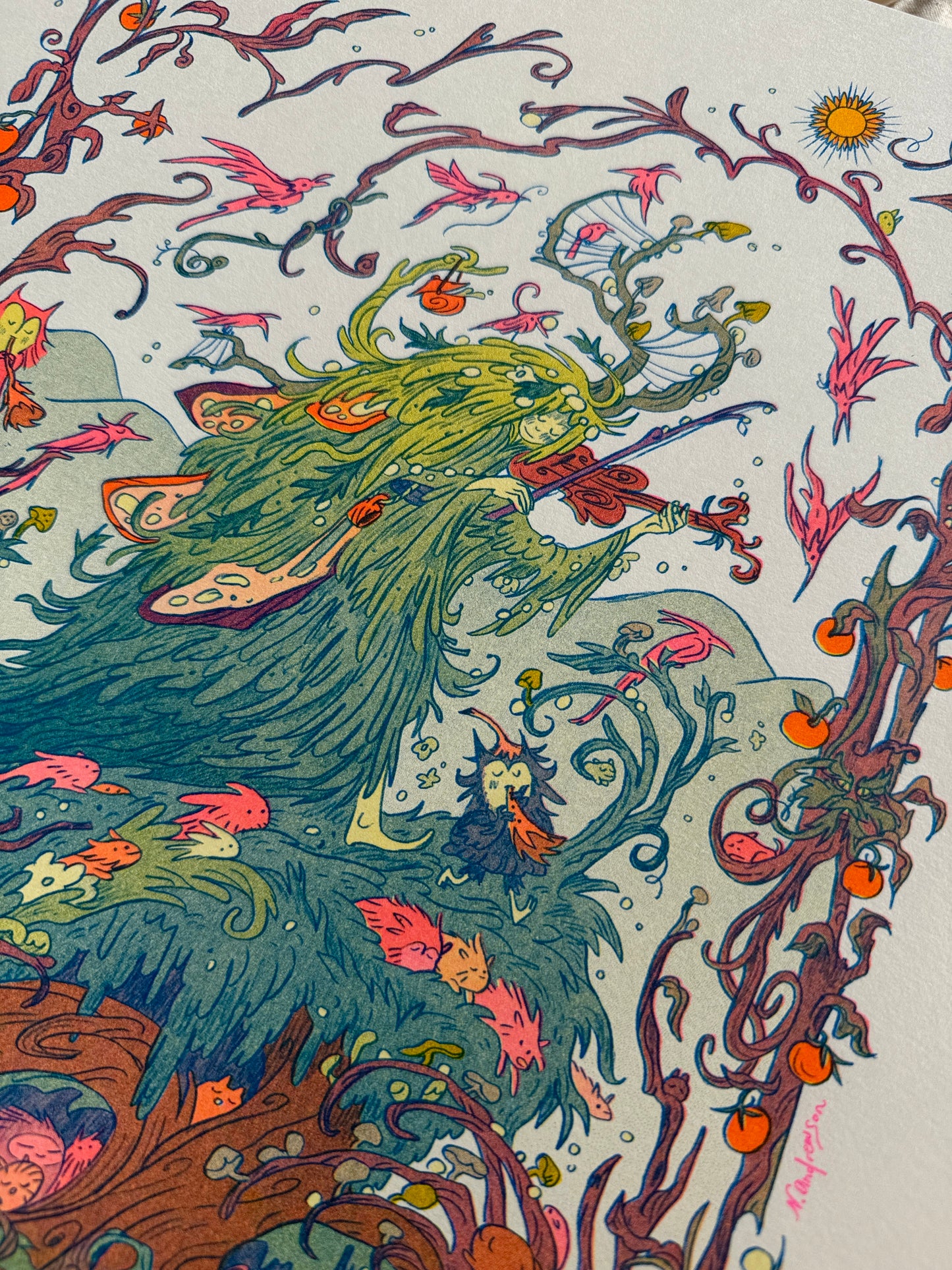 Grandfather Mountain Large Riso Print / Woodfolk Collection