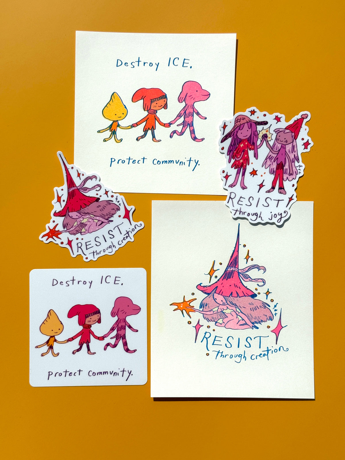 Resist Through Joy sticker