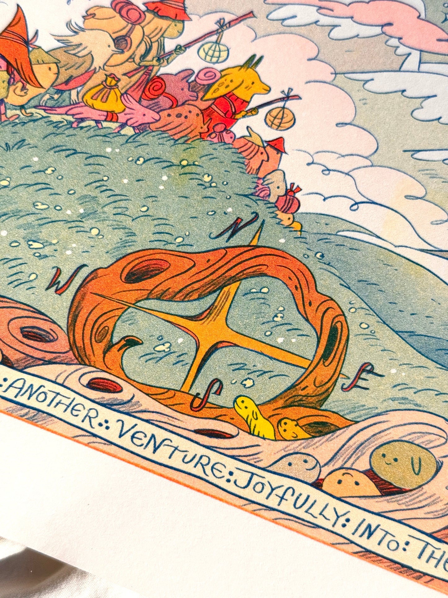 Go Together into the Unknown ~ Diploma Inspired Small Riso Print