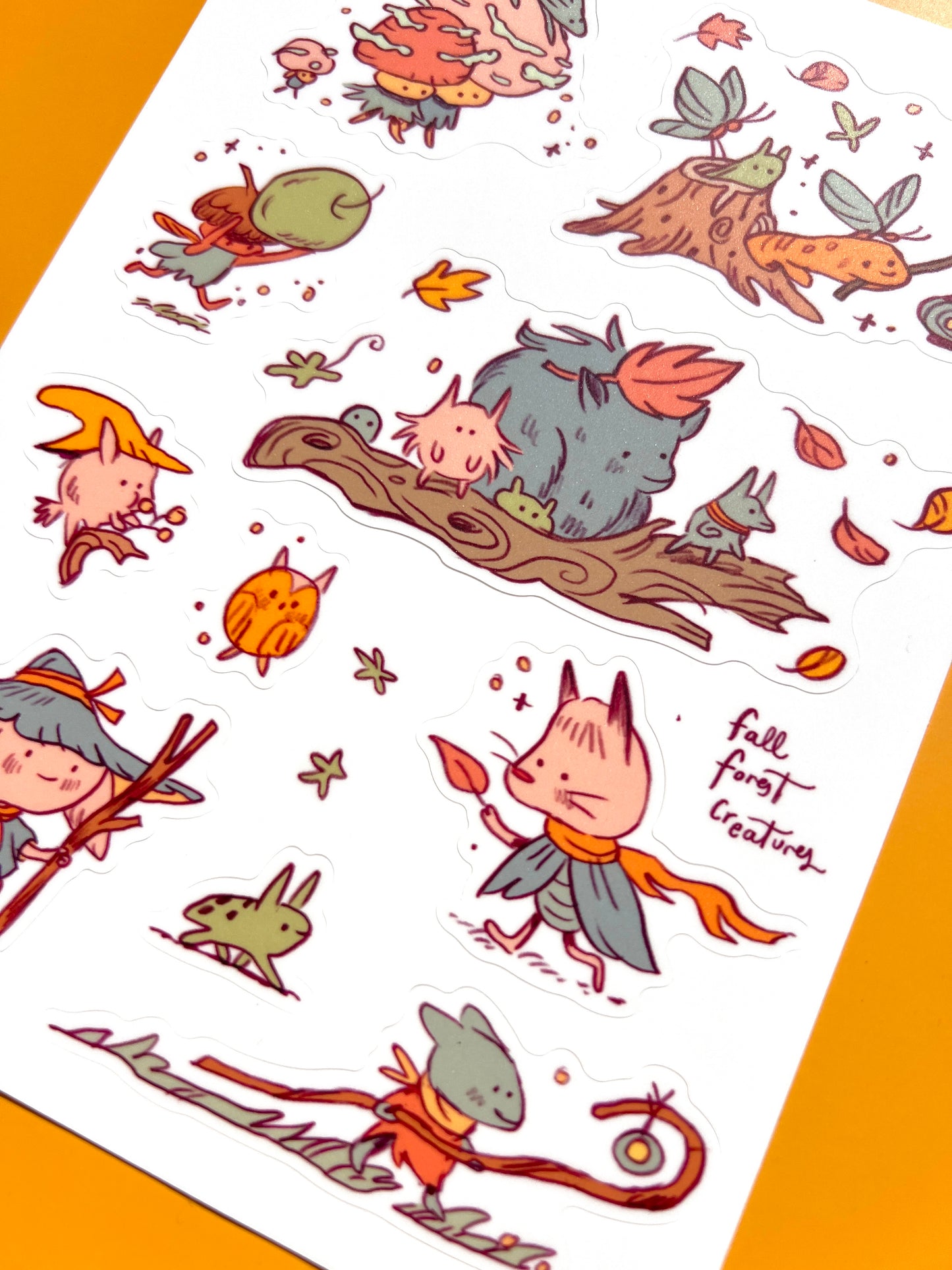 The Creatures of Autumn Sticker Sheet