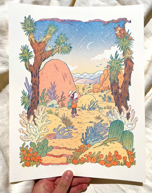 Desert Dreams Riso Print
