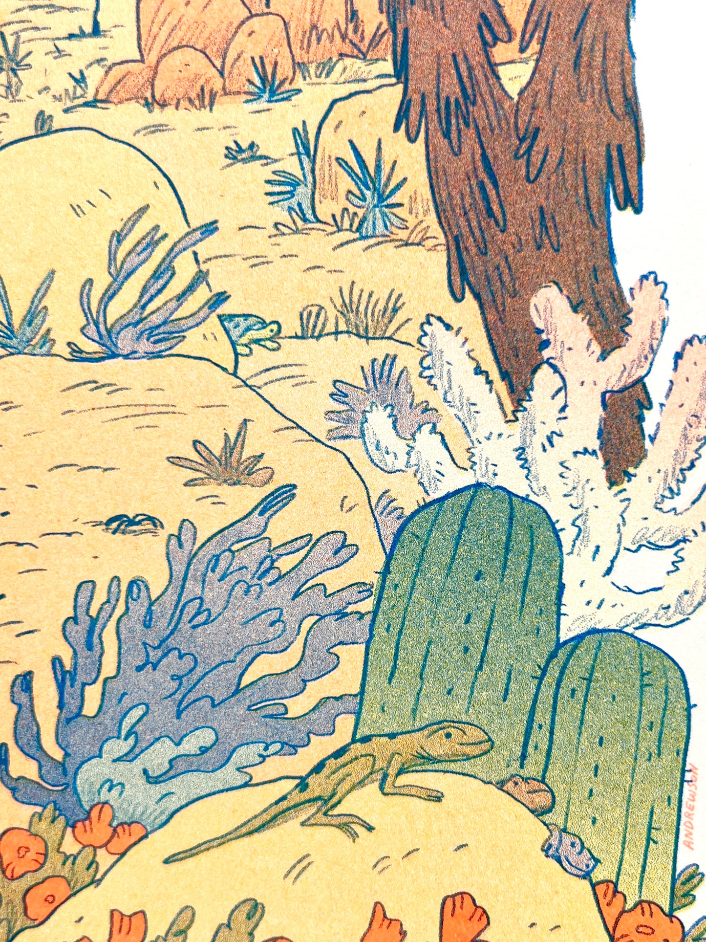 Desert Dreams Riso Print