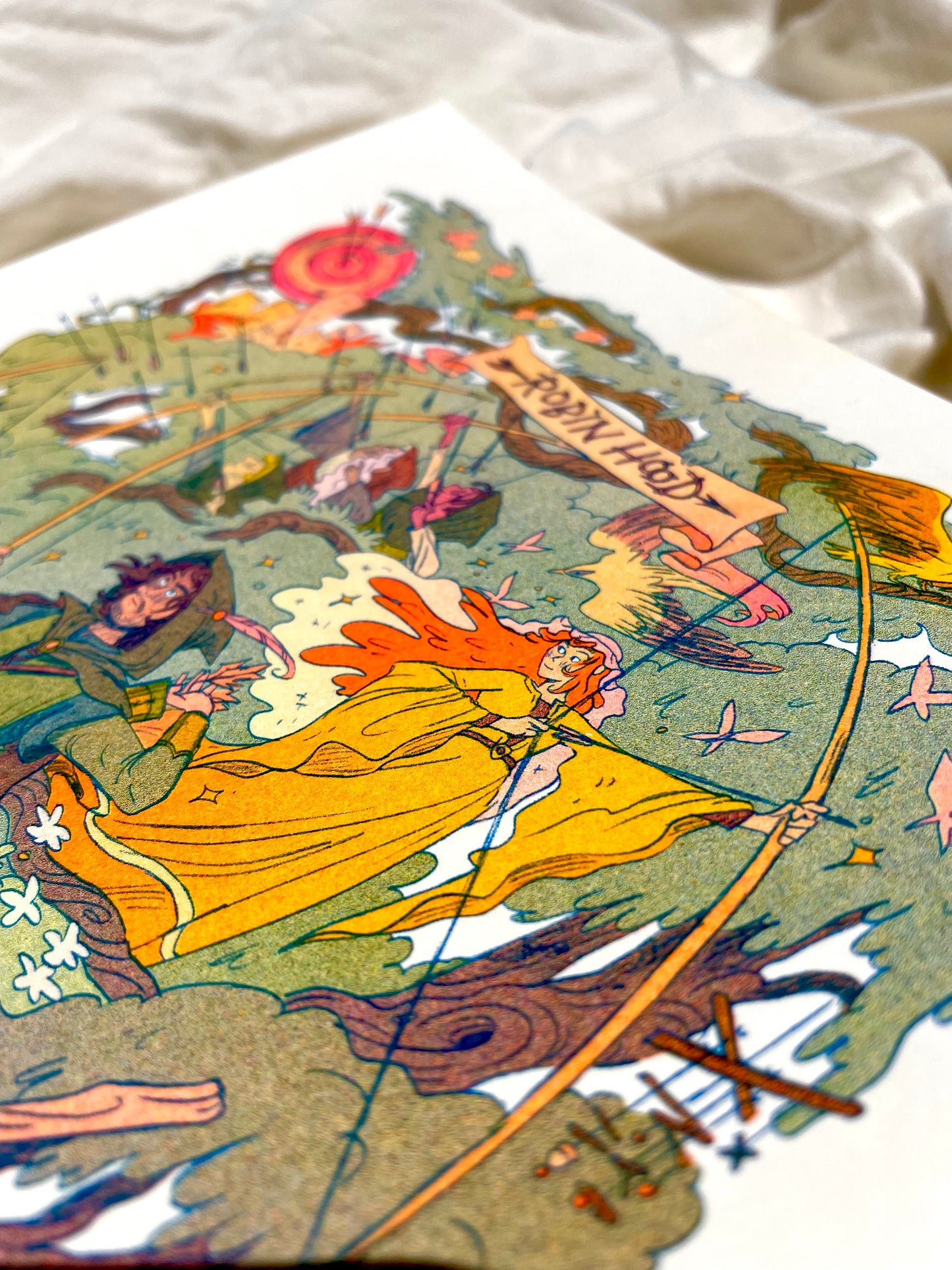 Robin Hood Small Riso Print