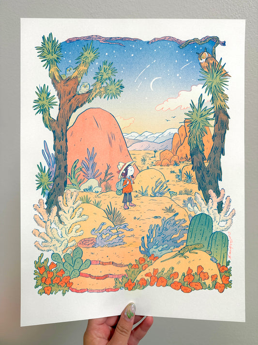 Desert Dreams Large Riso Print