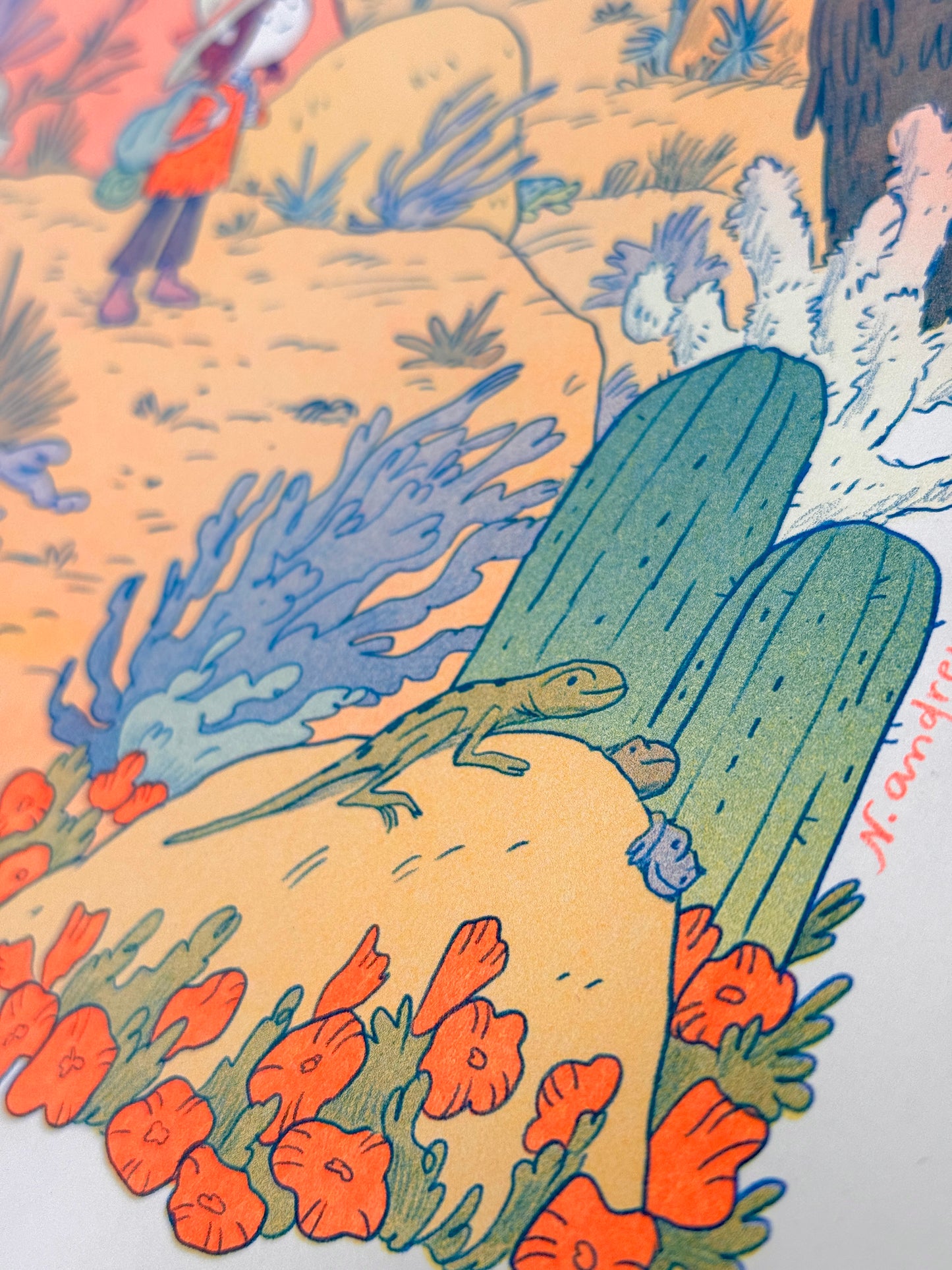 Desert Dreams Large Riso Print