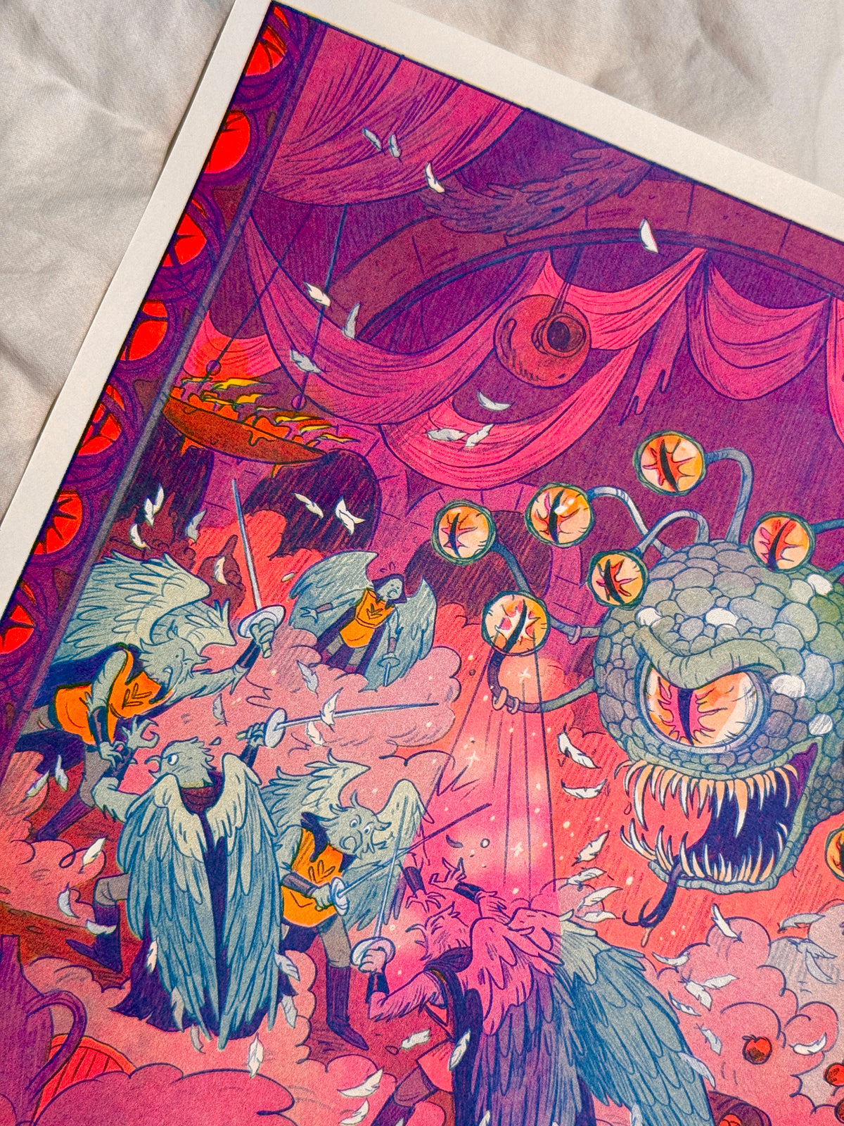 Large Beholder’s Charm Ray - Bribery Riso Print
