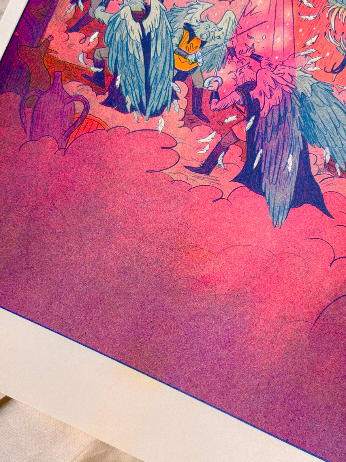 Large Beholder’s Charm Ray - Bribery Riso Print