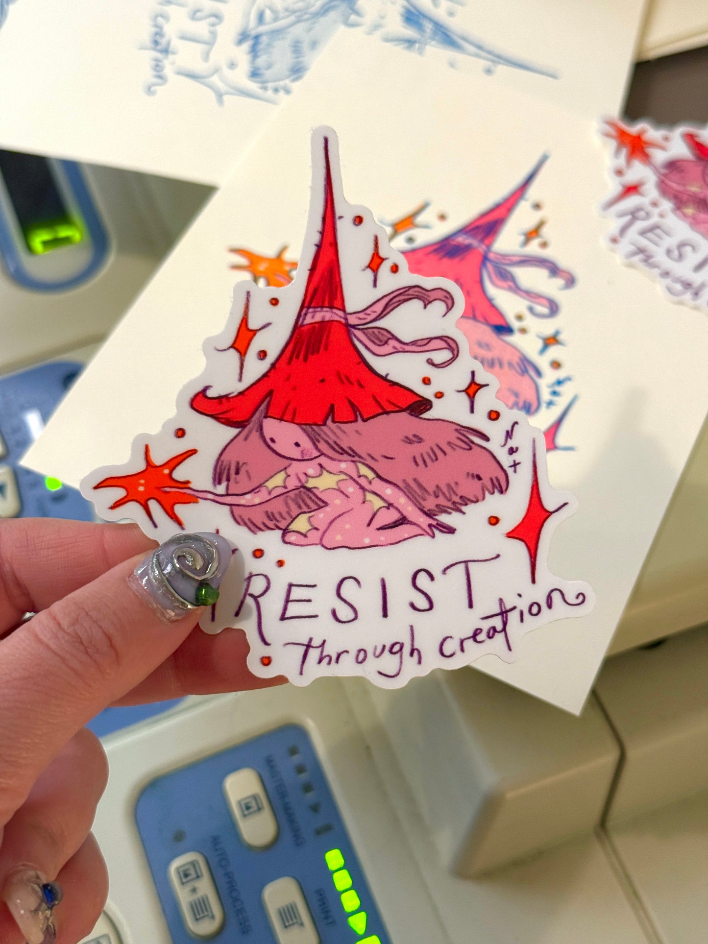 Resist Through Creation Print + Sticker Bundle Fundraiser