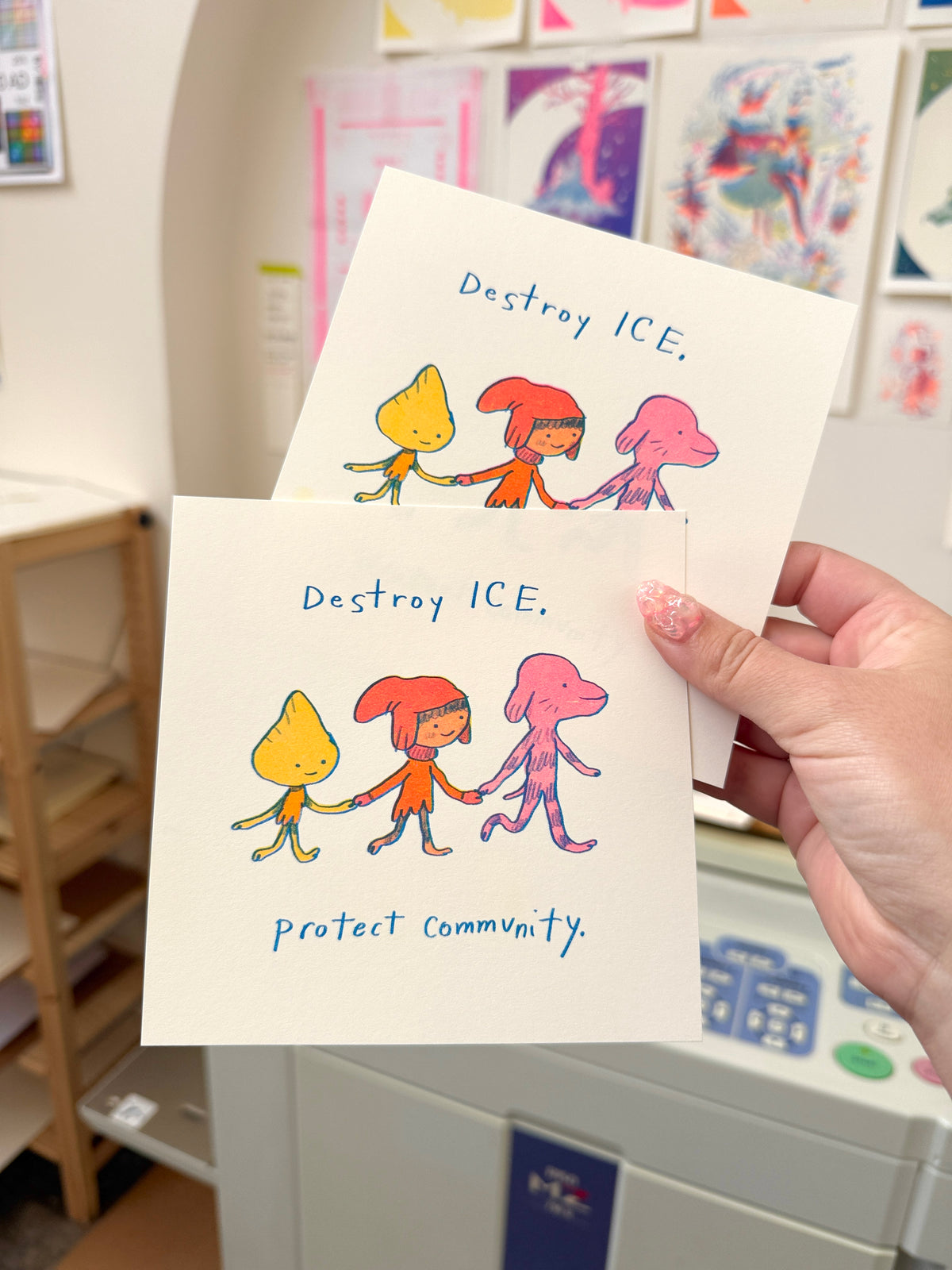 Community Shield Sticker Protect Community Sticker + Print Bundle Fundraiser – natalie andrewson