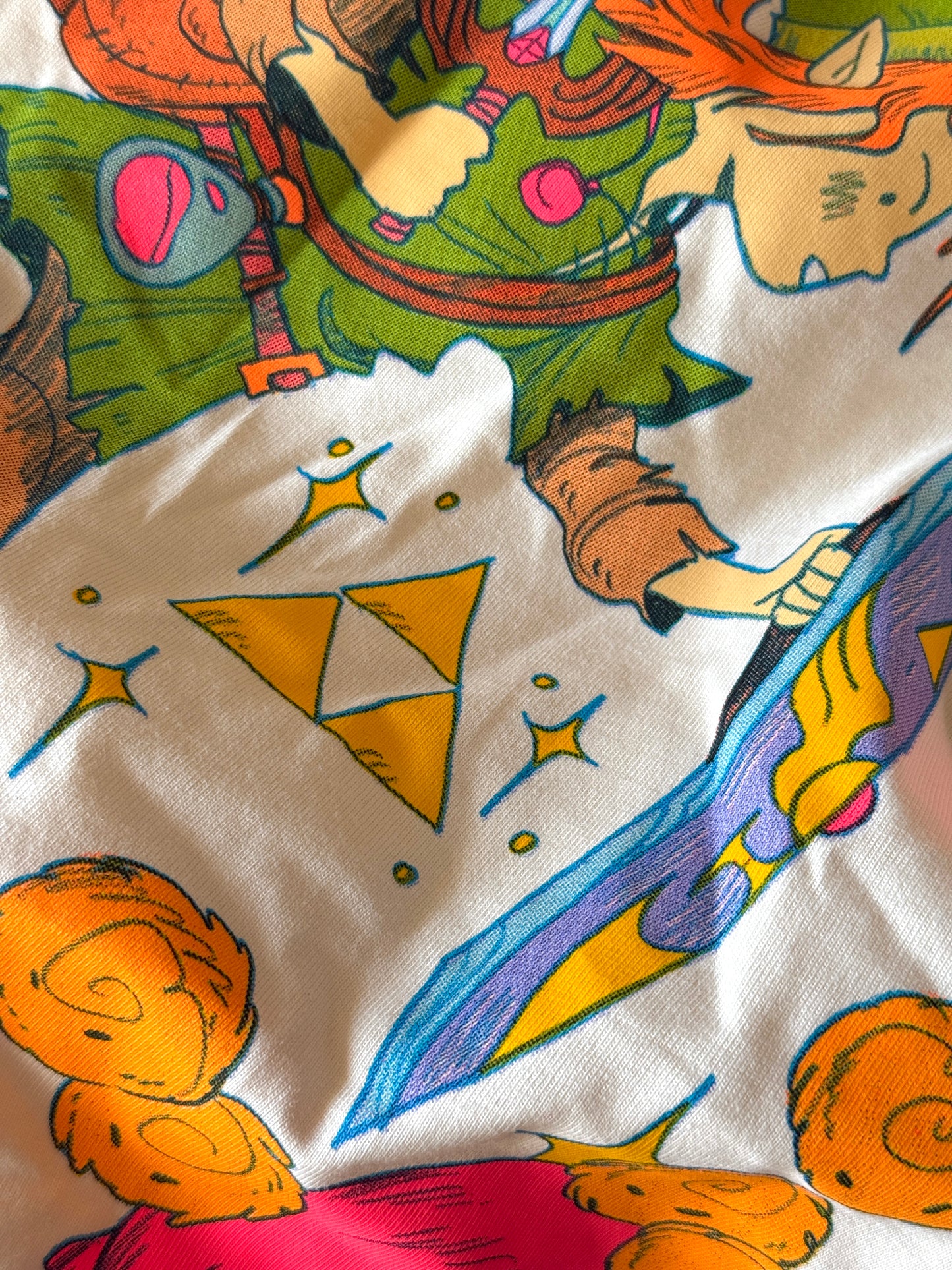 A Link to the Past ~ Heavyweight Screen-printed Shirt in Creme
