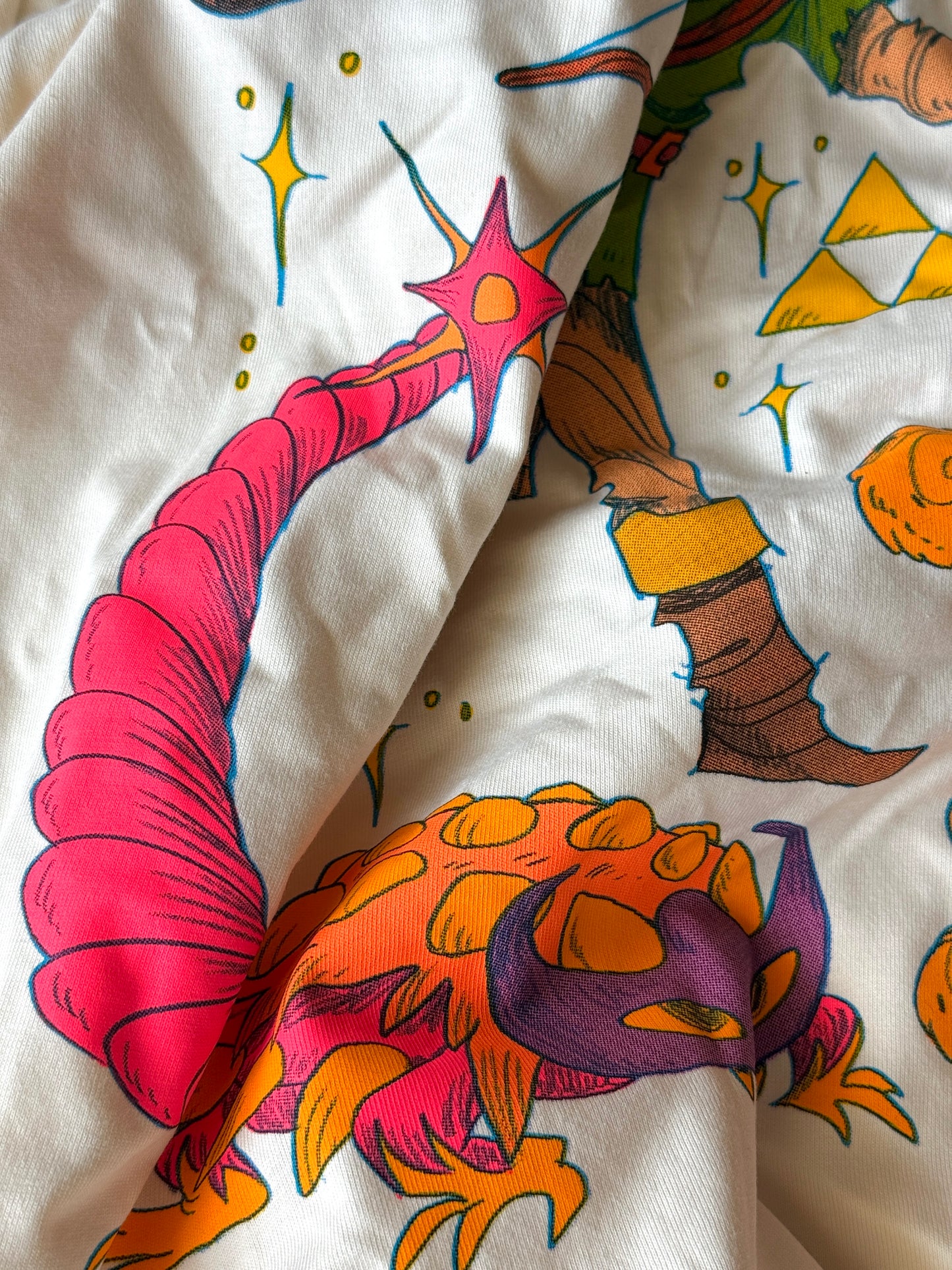 A Link to the Past ~ Heavyweight Screen-printed Shirt in Creme