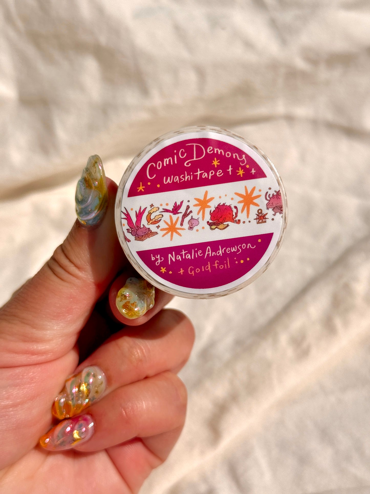 Washi Tape - Comic Fiends *Gold Foil*